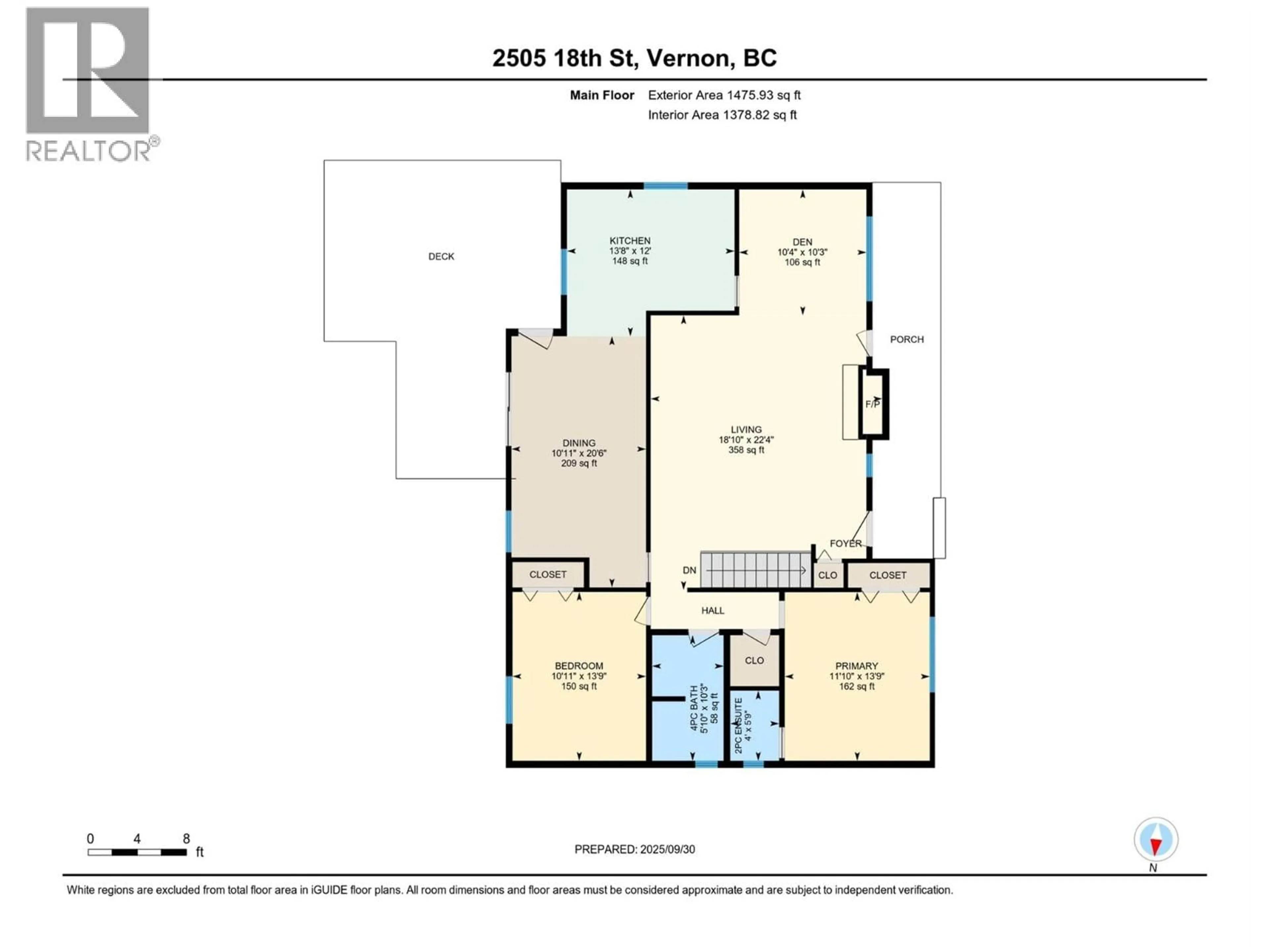 Floor plan for 2505 18 STREET, Vernon British Columbia V1T4A3
