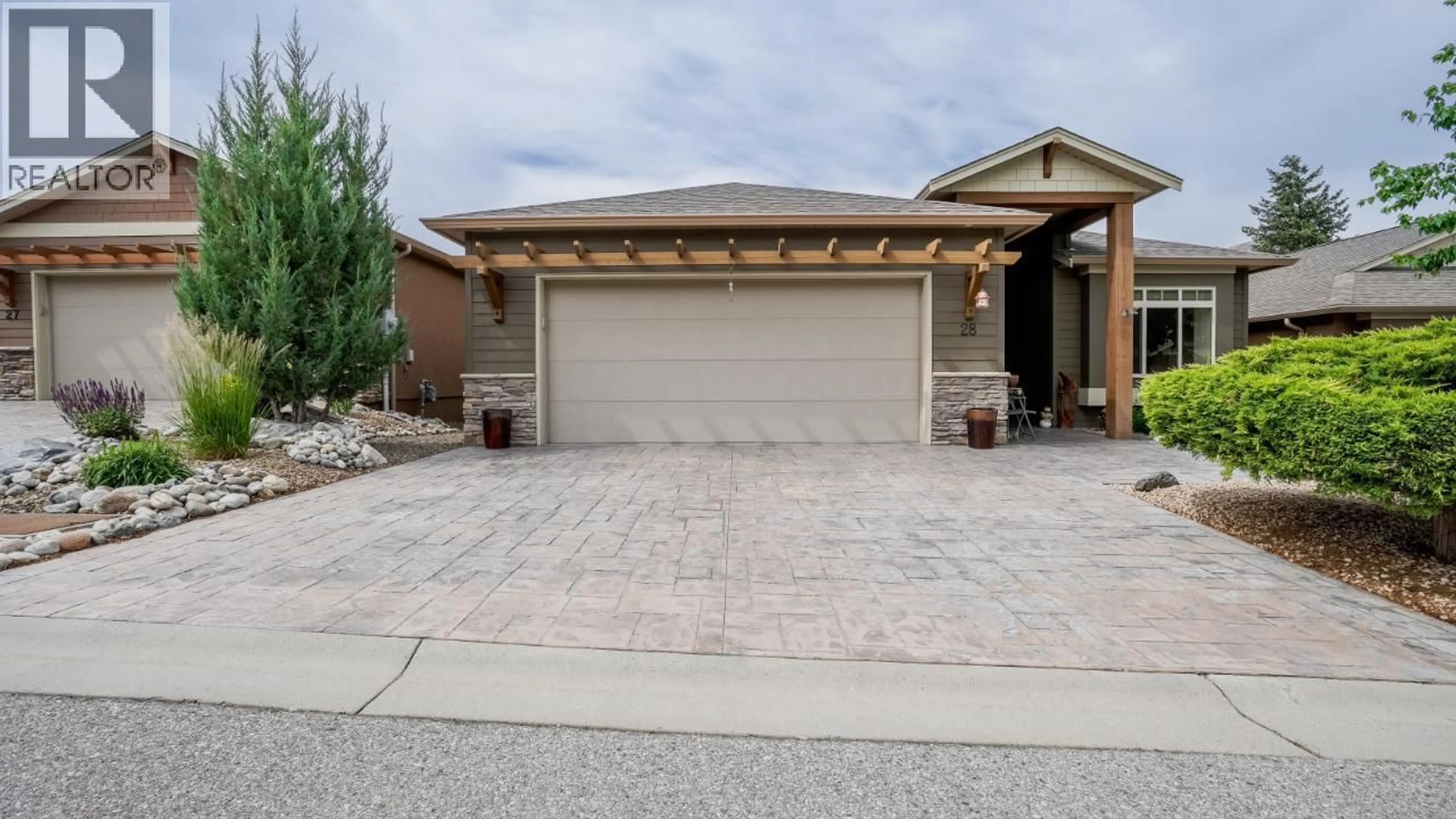Home with brick exterior material, street for 28 - 6833 MEADOWS DRIVE, Oliver British Columbia V0H1T4