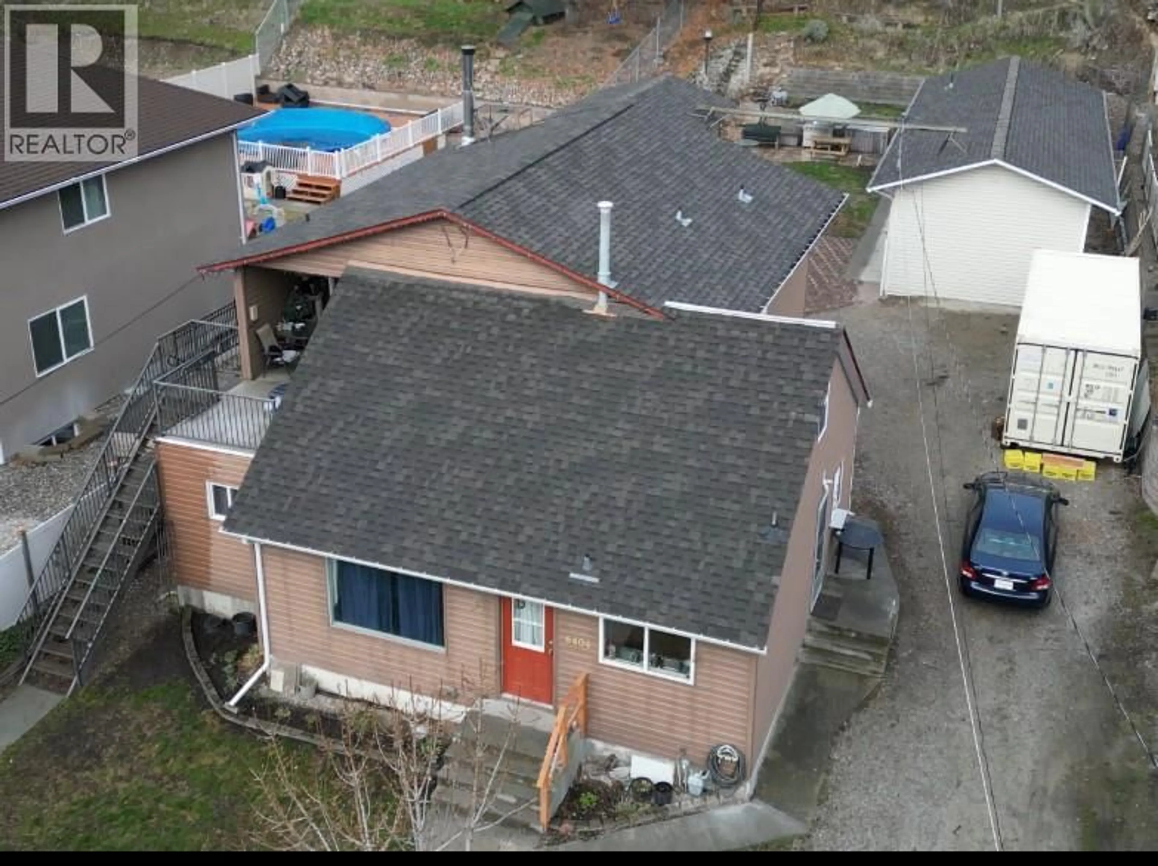 A pic from outside/outdoor area/front of a property/back of a property/a pic from drone, unknown for 6404 SPARTAN STREET, Oliver British Columbia V0H1T6