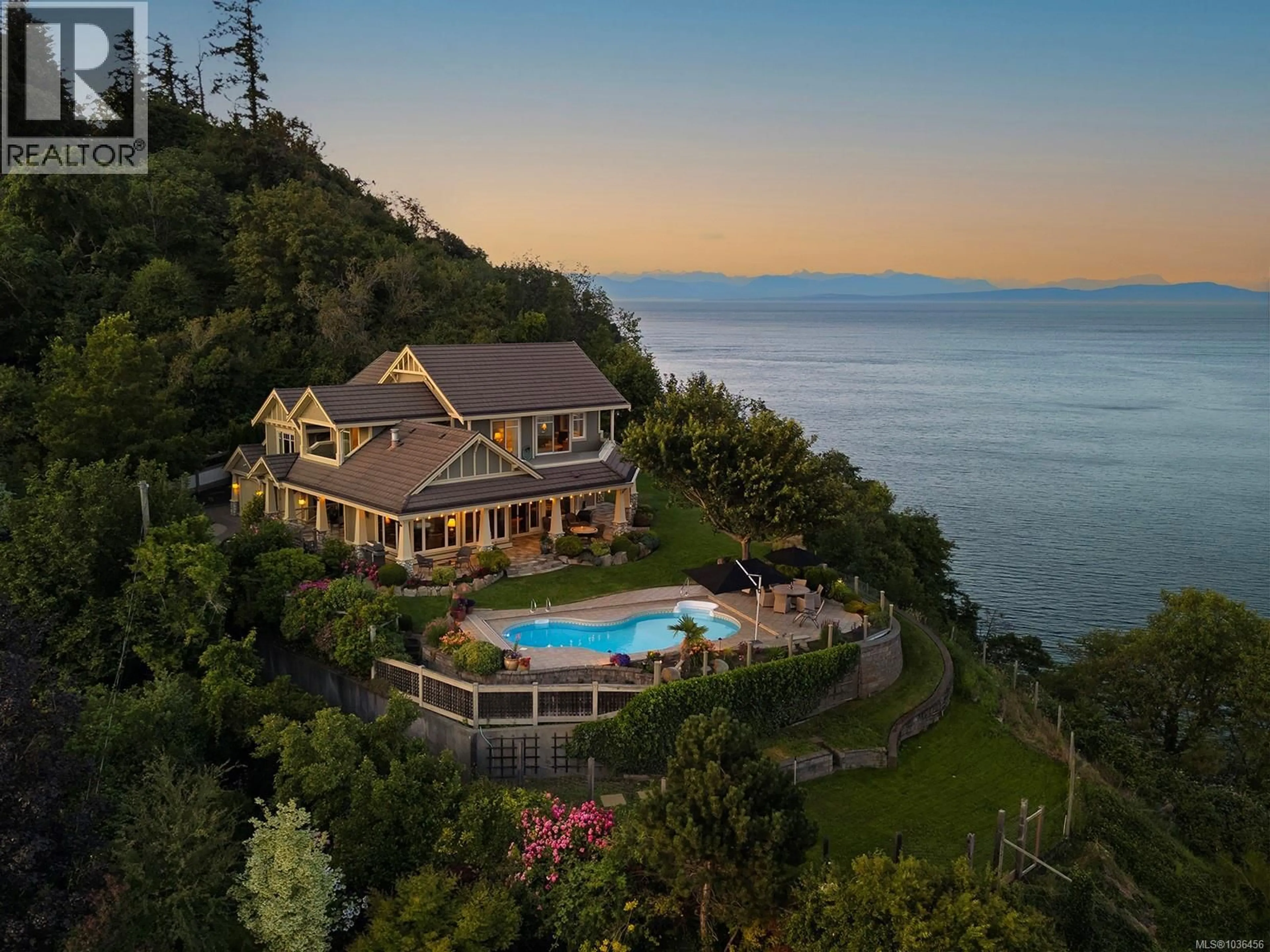 A pic from outside/outdoor area/front of a property/back of a property/a pic from drone, water/lake/river/ocean view for 1133 YATES ROAD, Comox British Columbia V9M3X3