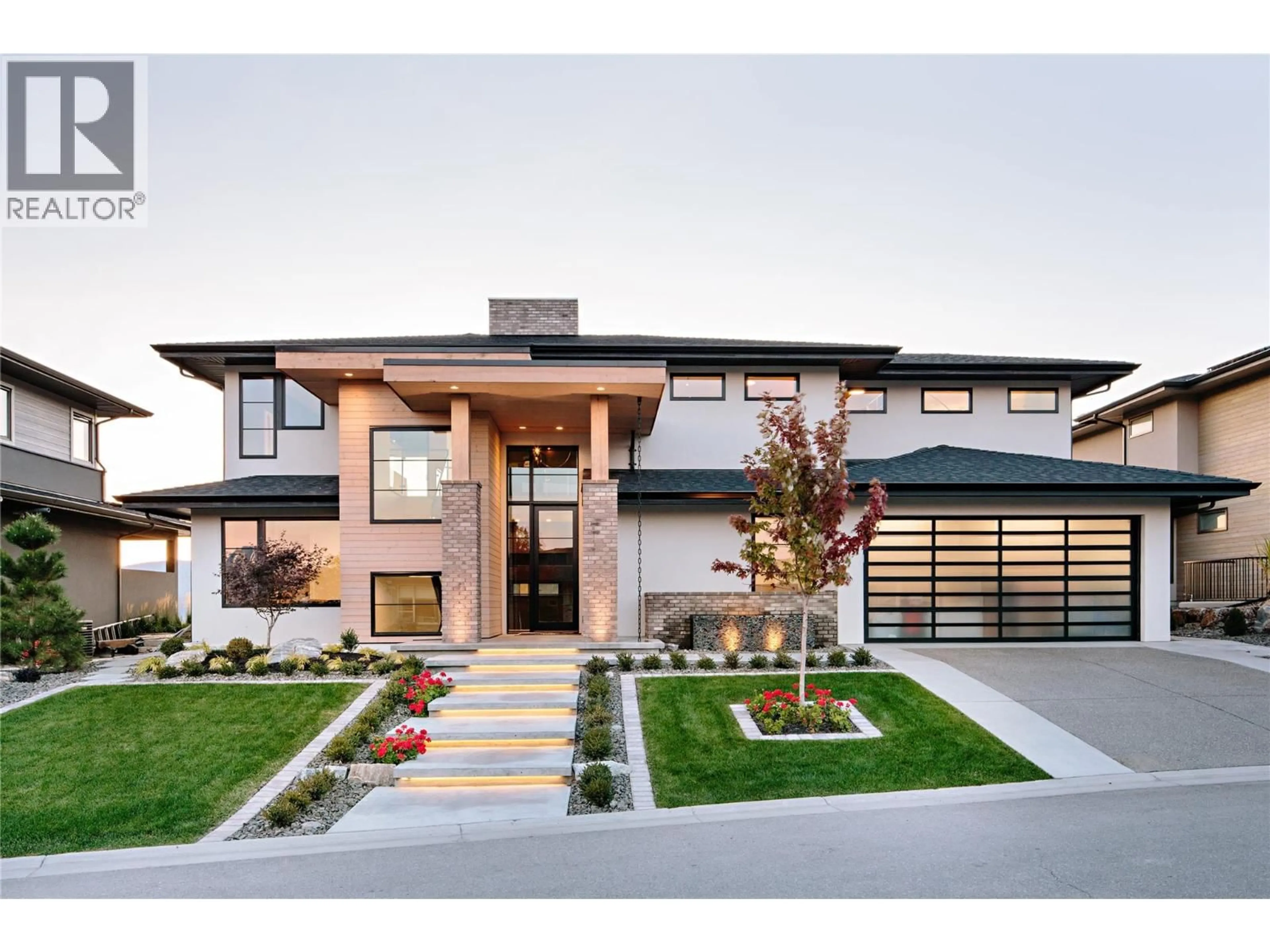 Home with brick exterior material, street for 1462 ROCKY POINT DRIVE, Kelowna British Columbia V1V3E3