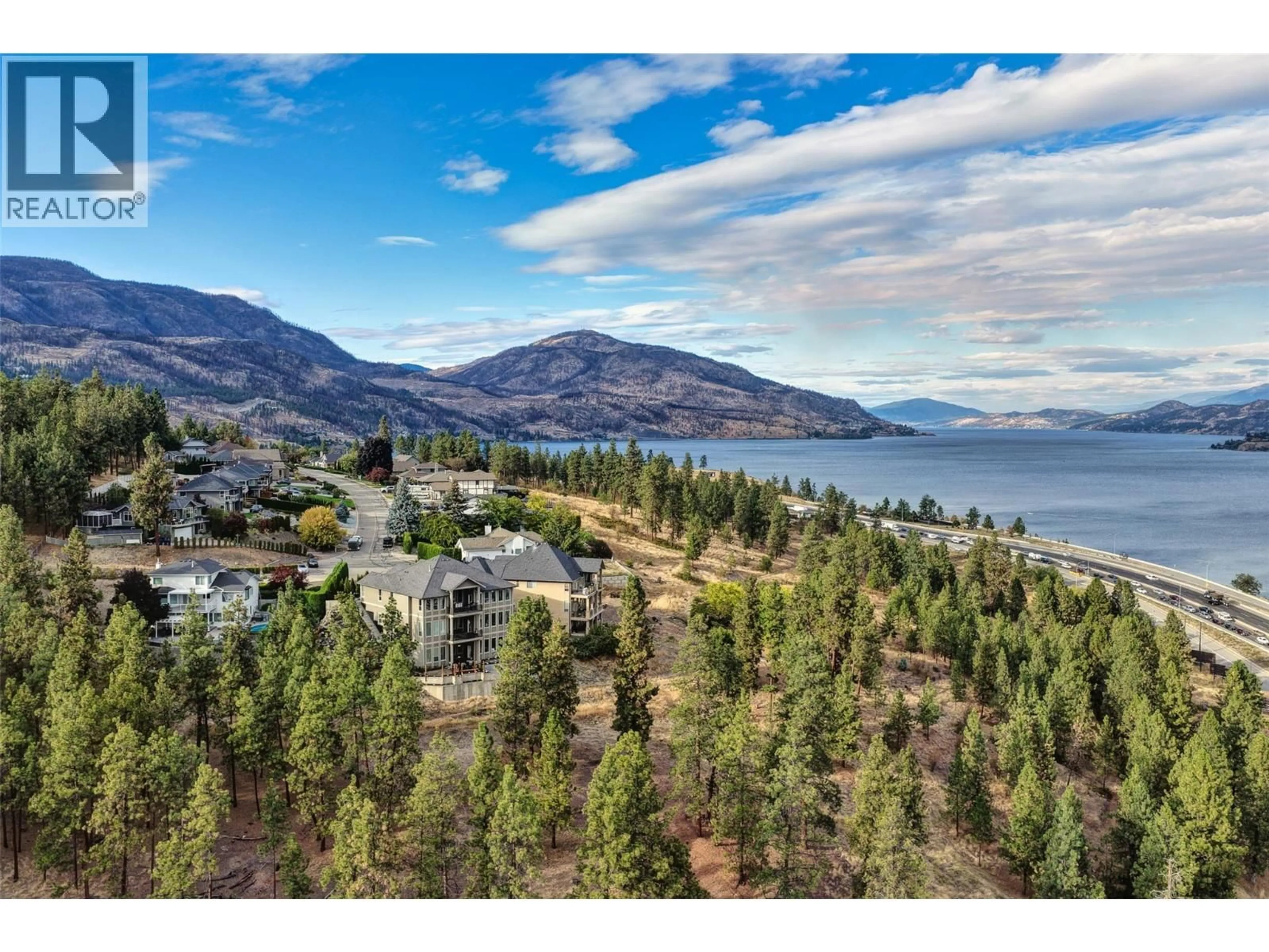 A pic from outside/outdoor area/front of a property/back of a property/a pic from drone, water/lake/river/ocean view for 1955 BAYVIEW COURT, West Kelowna British Columbia V1Z3L8