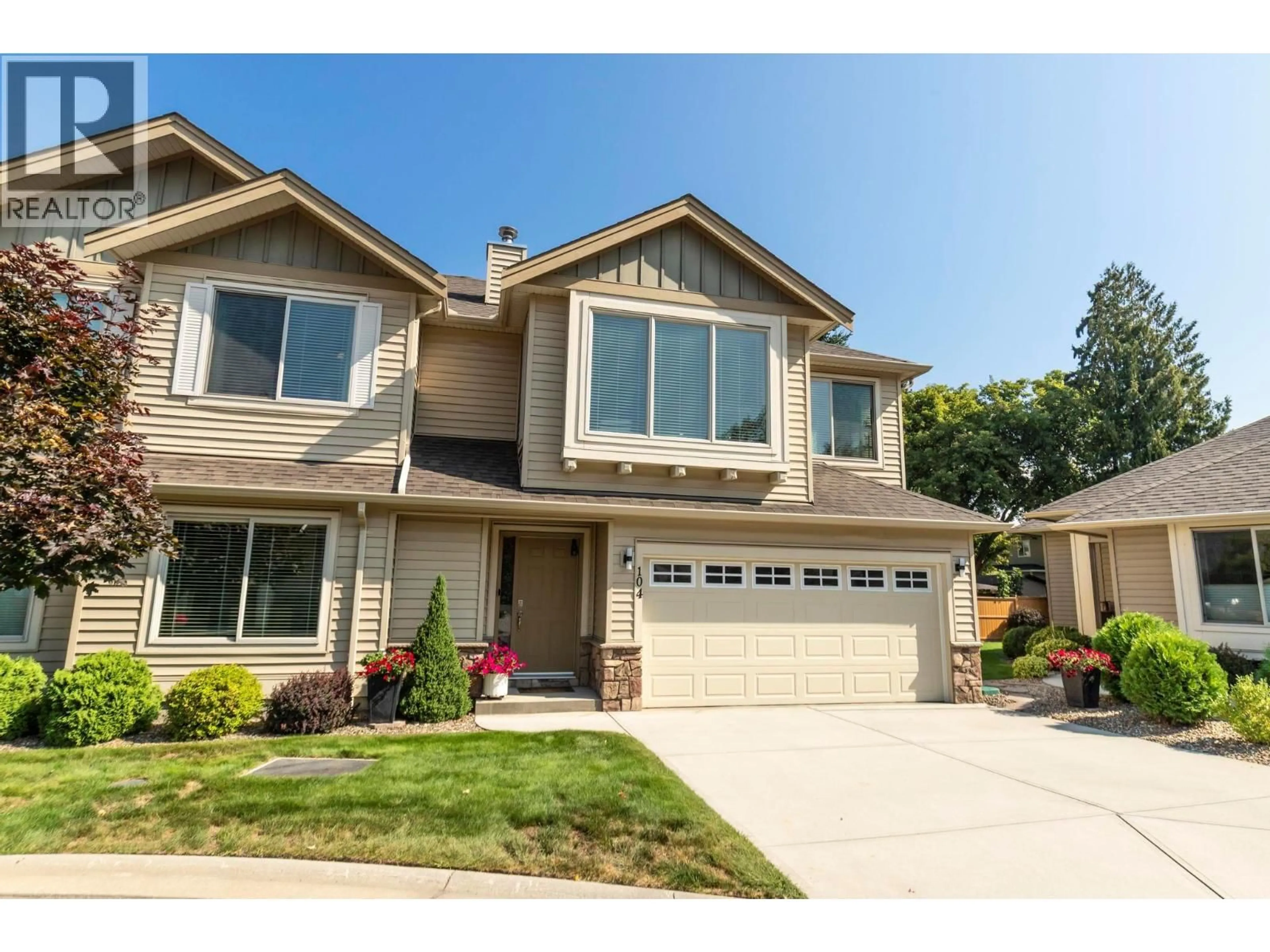 Home with vinyl exterior material, street for 104 - 3155 REIMCHE ROAD, Lake Country British Columbia V4V1V4