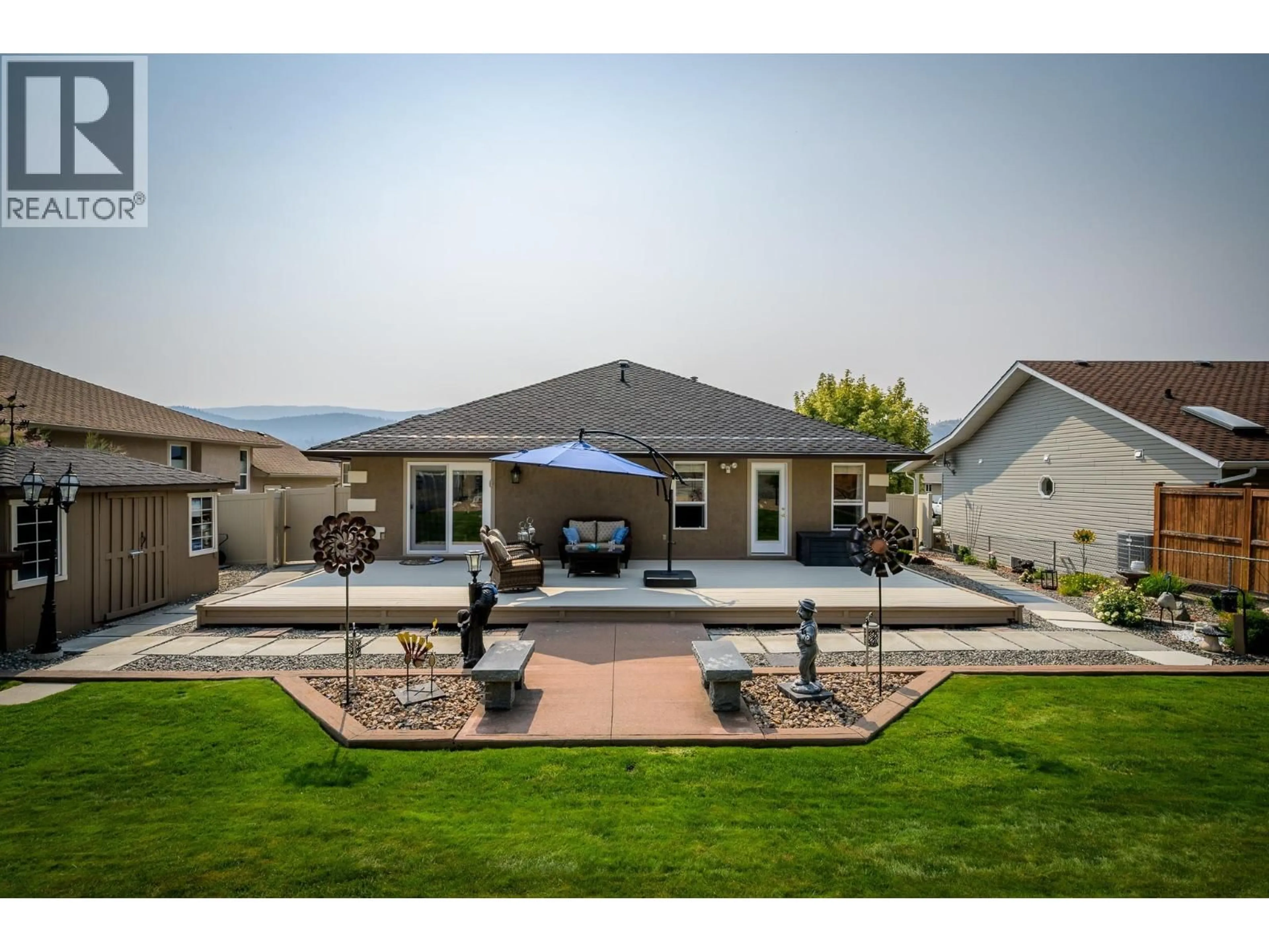 Patio, mountain view for 3577 NAVATANEE DRIVE, Kamloops British Columbia V2H1S1