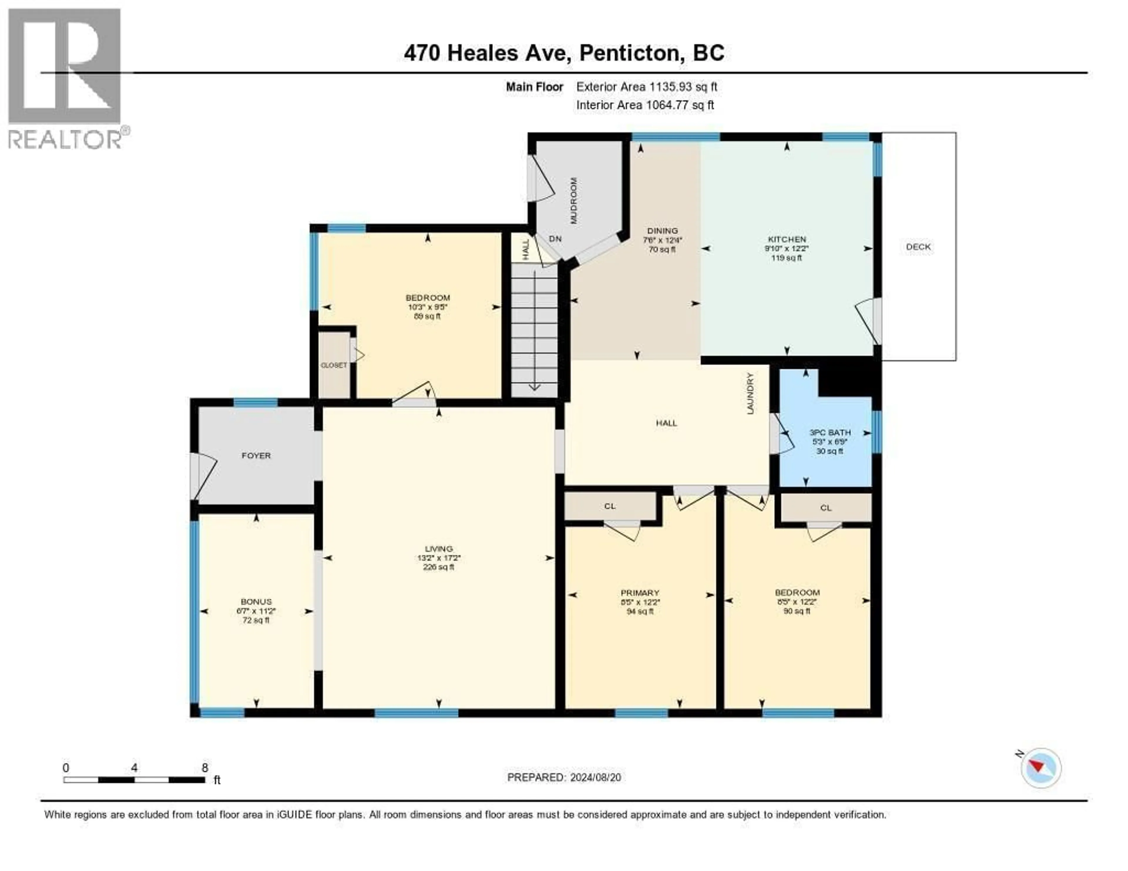 Floor plan for 470 HEALES AVENUE, Penticton British Columbia V2A1G4