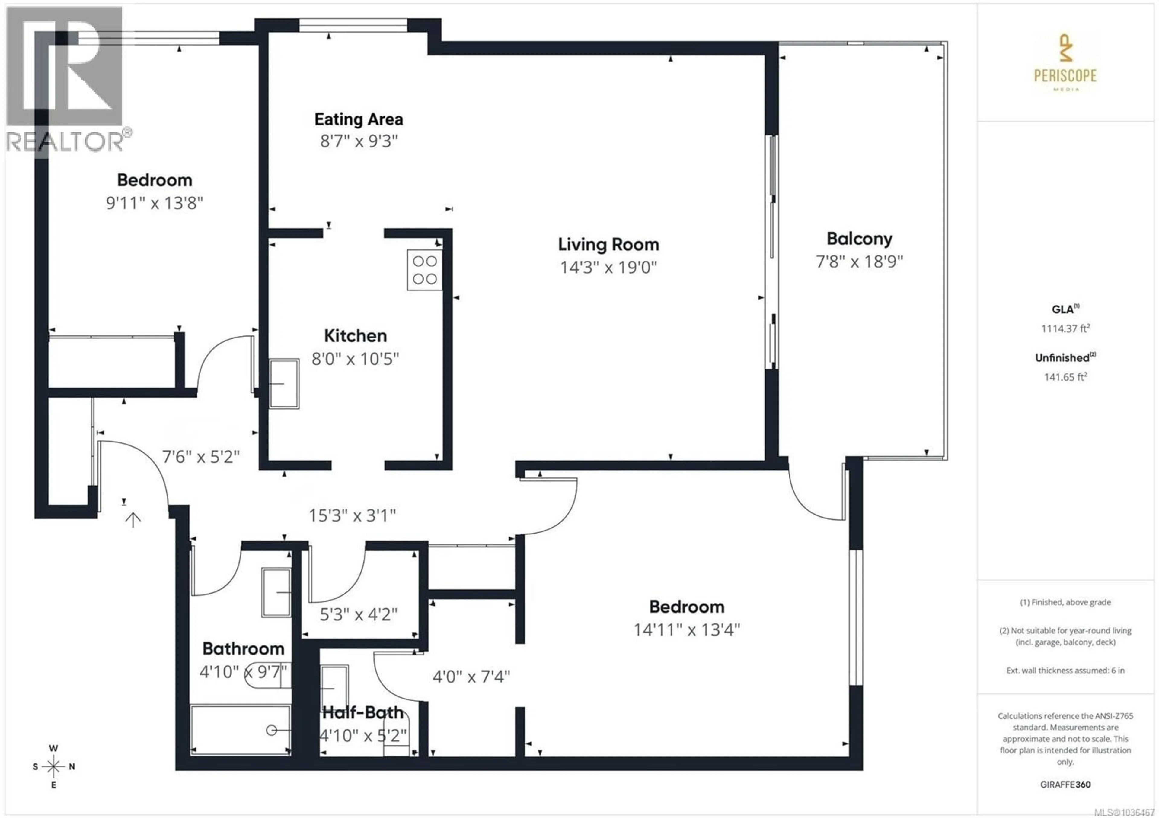 Floor plan for 401 - 1665 OAK BAY AVENUE, Victoria British Columbia V8R1B5