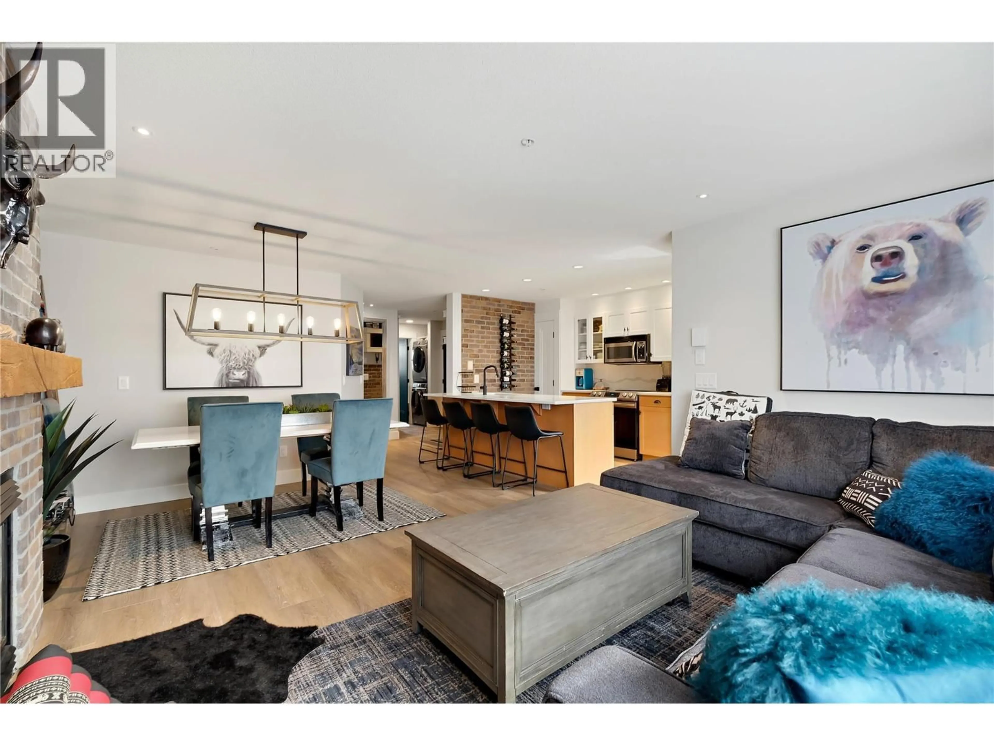 Open concept kitchen, wood/laminate floor for 12 - 5350 BIG WHITE ROAD, Big White British Columbia V1P1P3