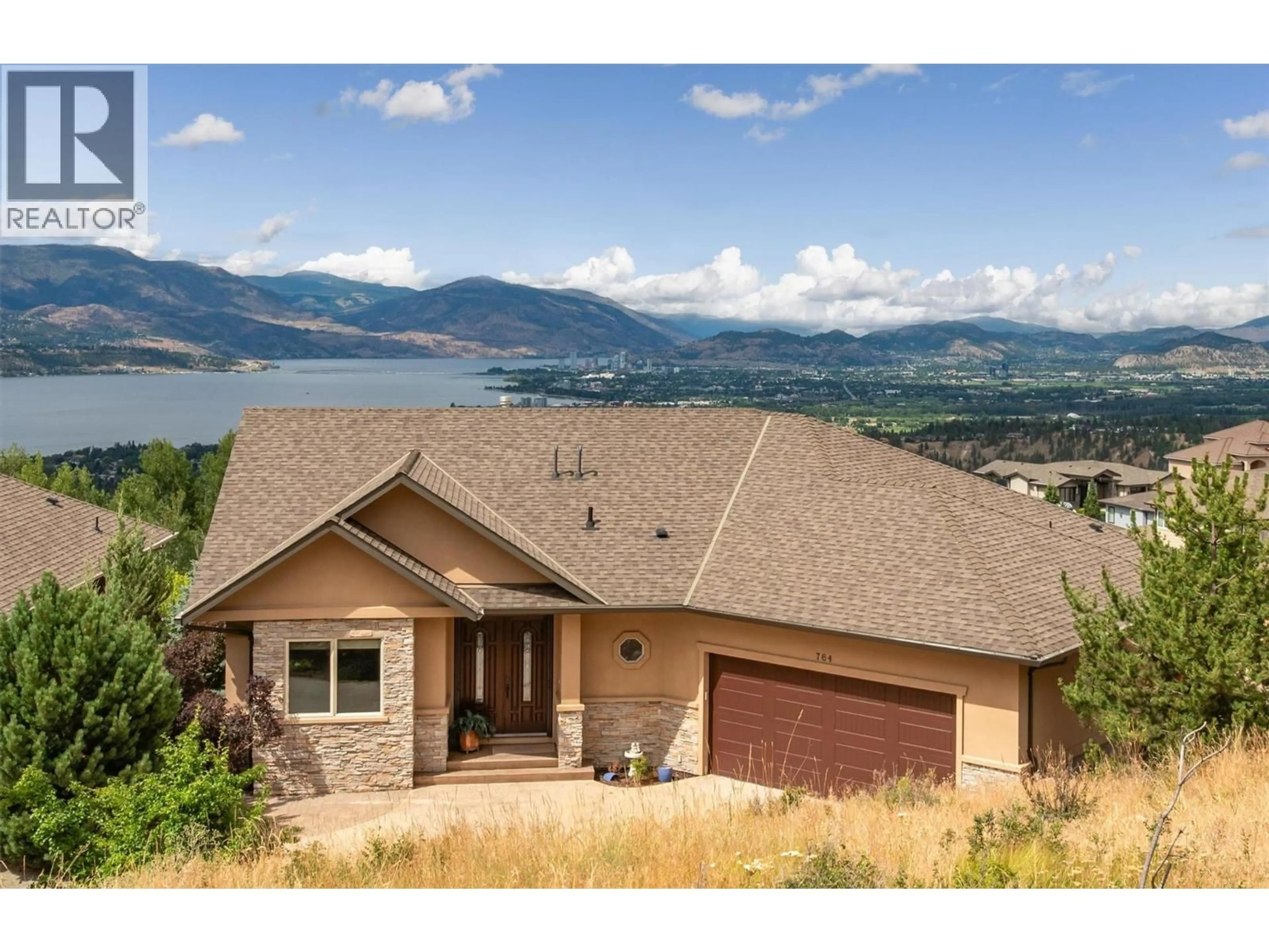 Home with vinyl exterior material, water/lake/river/ocean view for 764 KUIPERS CRESCENT, Kelowna British Columbia V1W5C9