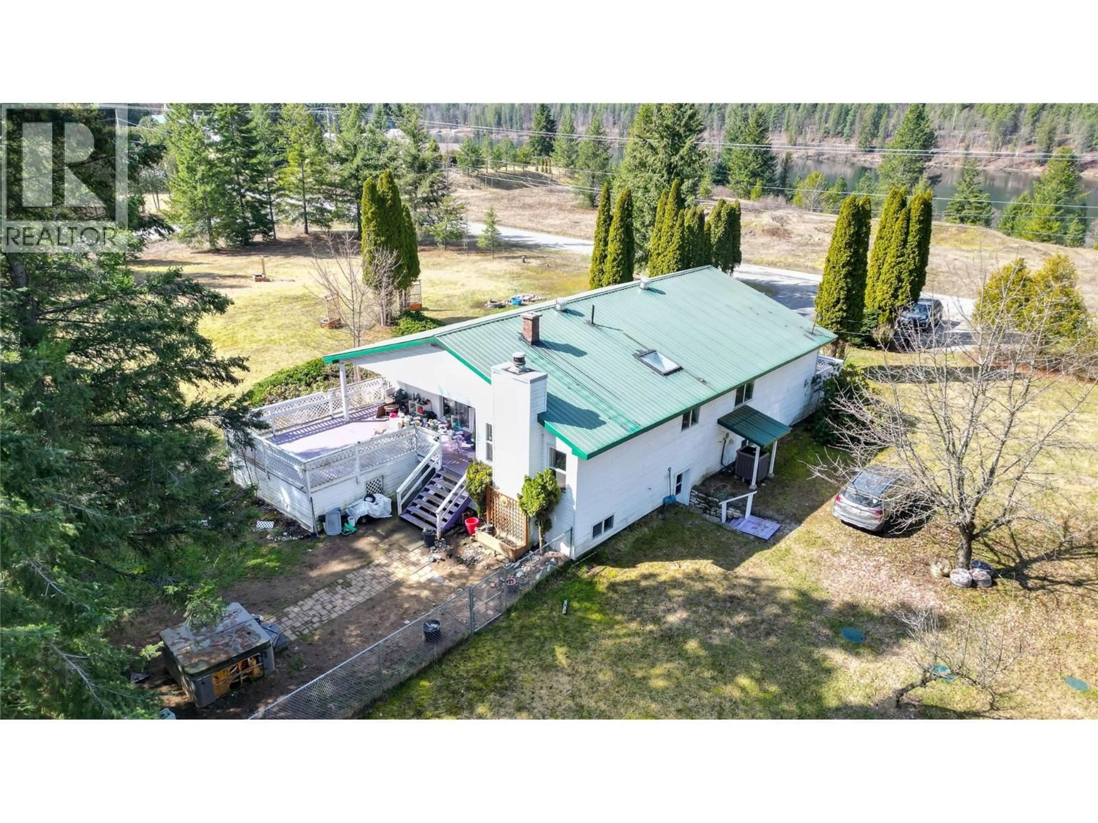 A pic from outside/outdoor area/front of a property/back of a property/a pic from drone, building for 2202 GLADE ROAD, Glade British Columbia V1N4R2