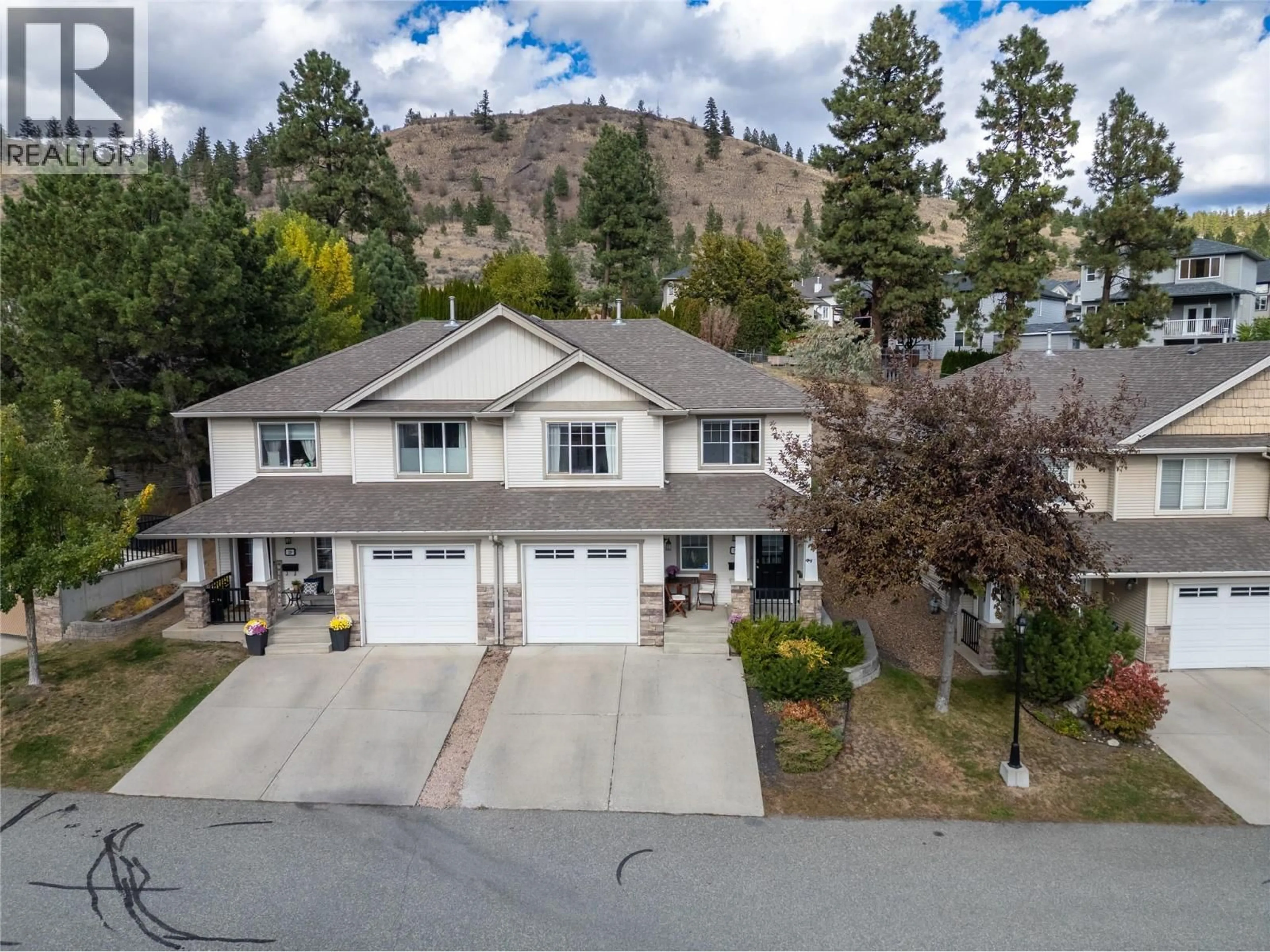 A pic from outside/outdoor area/front of a property/back of a property/a pic from drone, mountain view for 30 - 1940 HILLSIDE DRIVE, Kamloops British Columbia V2E2T3