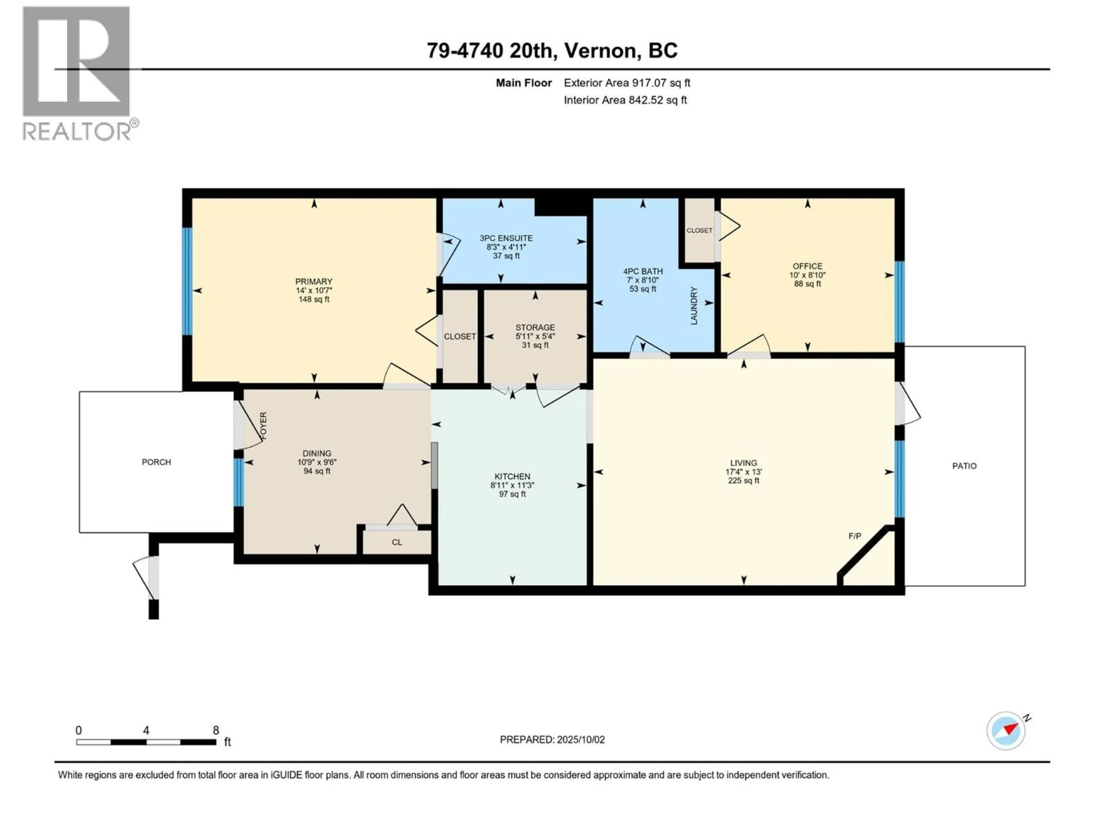 Floor plan for 79 - 4740 20TH STREET, Vernon British Columbia V1T9N7