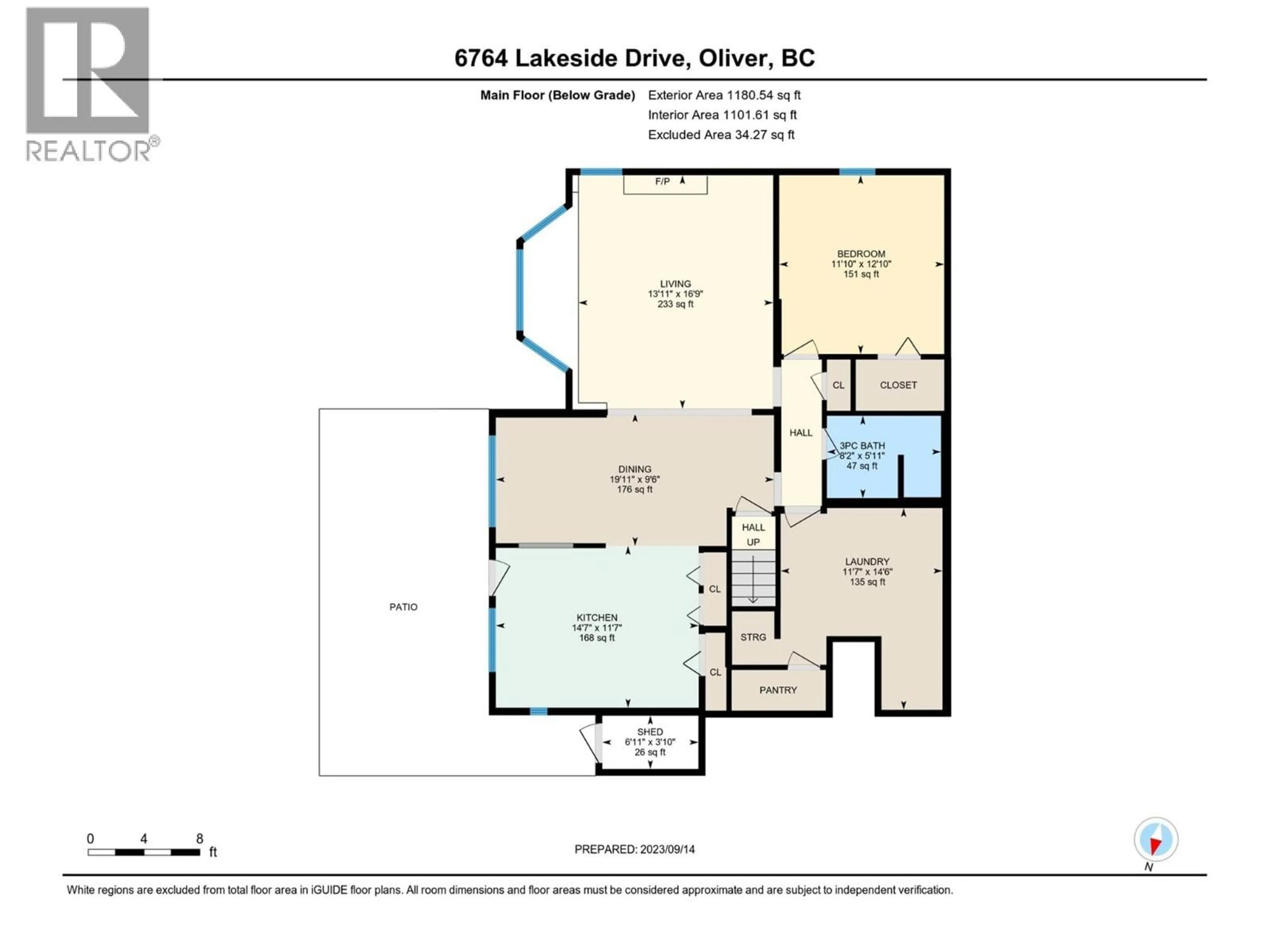 Floor plan for 6764 LAKESIDE DRIVE, Oliver British Columbia V0H1T4