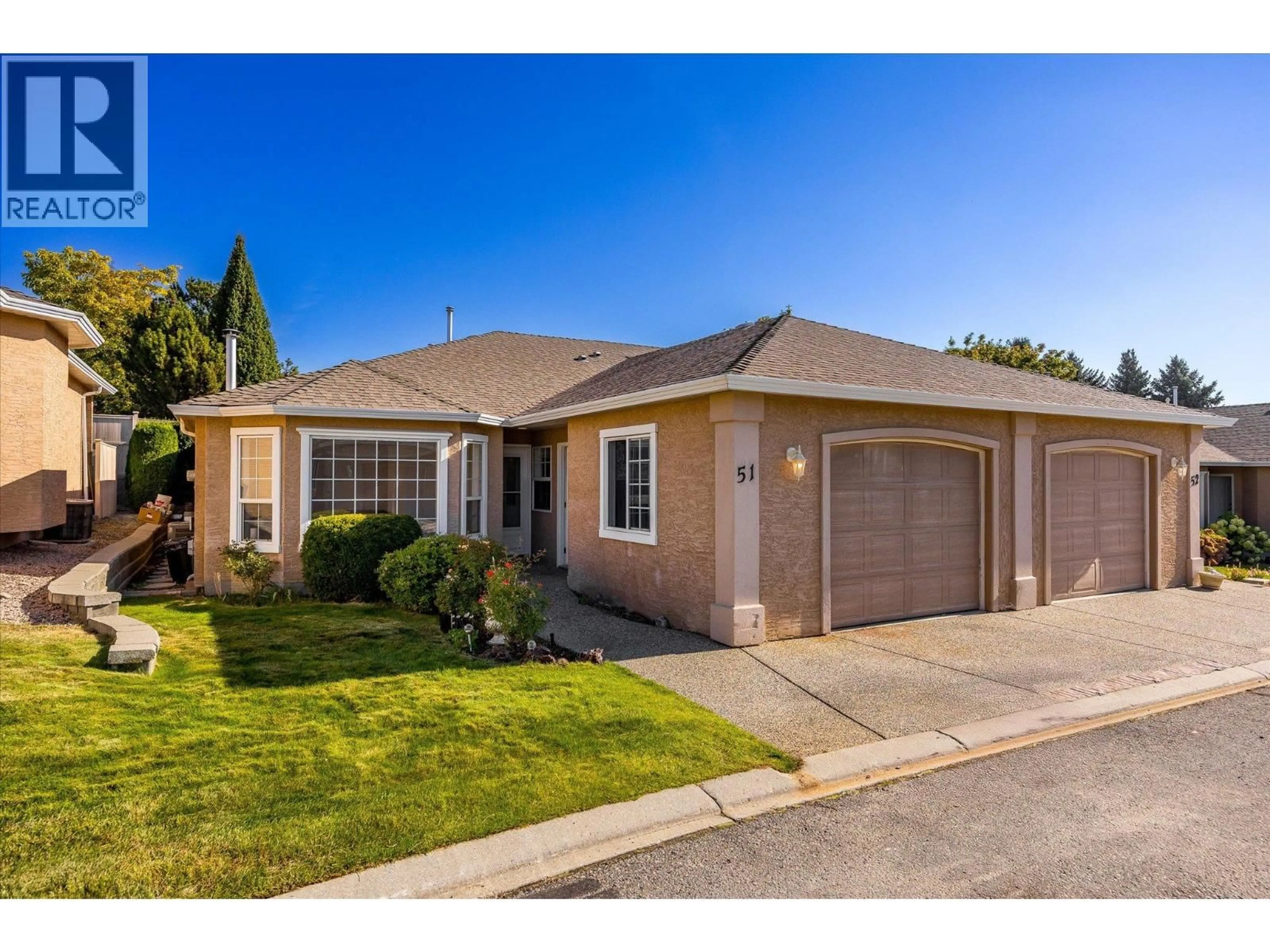 Home with vinyl exterior material, street for 51 - 2250 LOUIE DRIVE, West Kelowna British Columbia V4T2M6