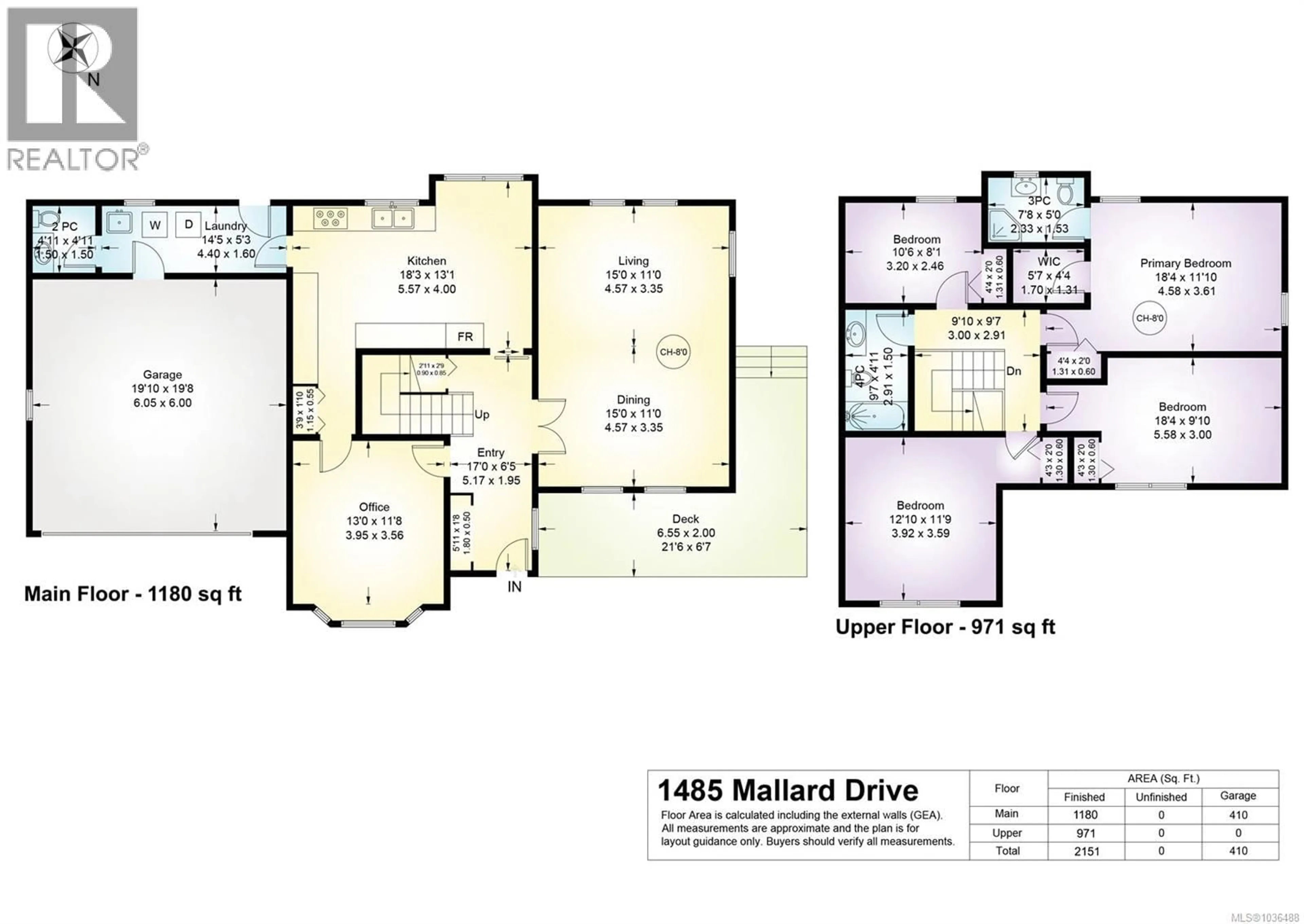 Floor plan for 1485 MALLARD DRIVE, Courtenay British Columbia V9N8J8