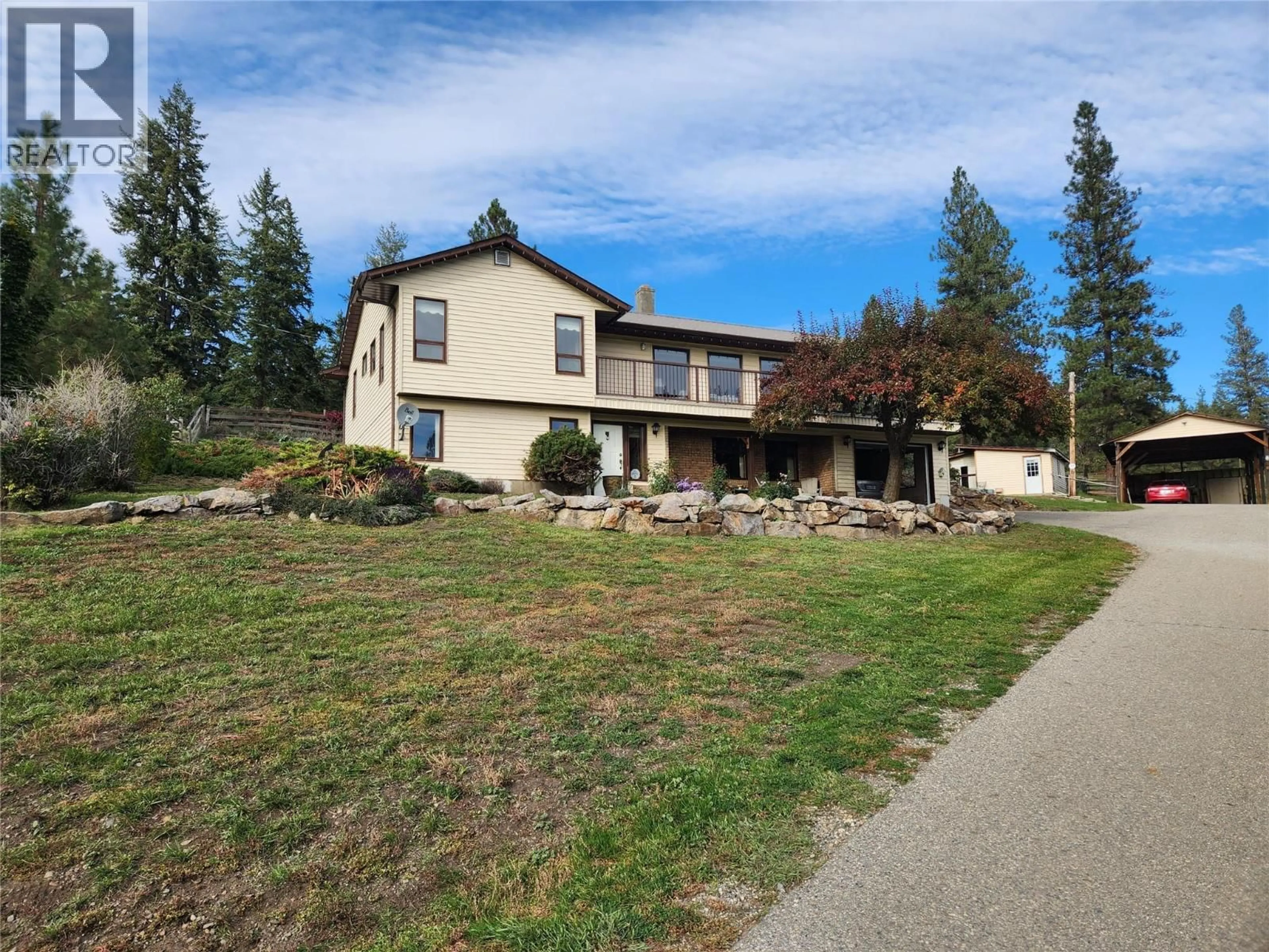 A pic from outside/outdoor area/front of a property/back of a property/a pic from drone, unknown for 2150 RASHDALE ROAD, Spallumcheen British Columbia V0E1B4