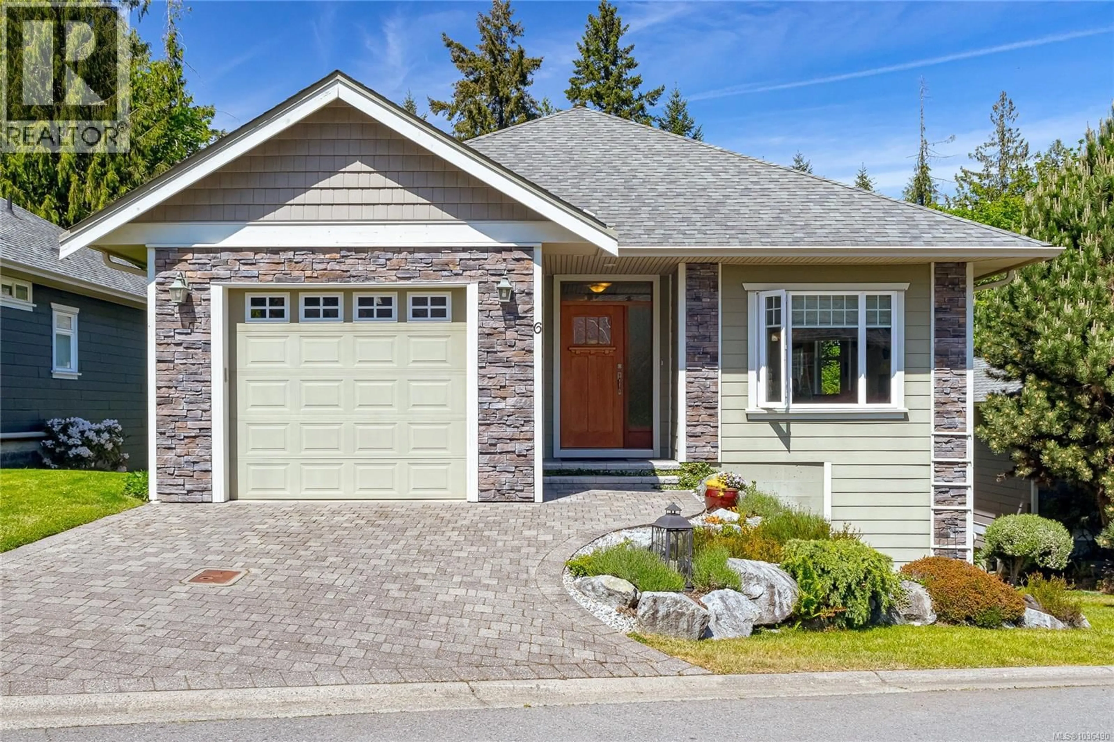 Home with brick exterior material, street for 6 - 5315 MILLER ROAD, Duncan British Columbia V9L0B6