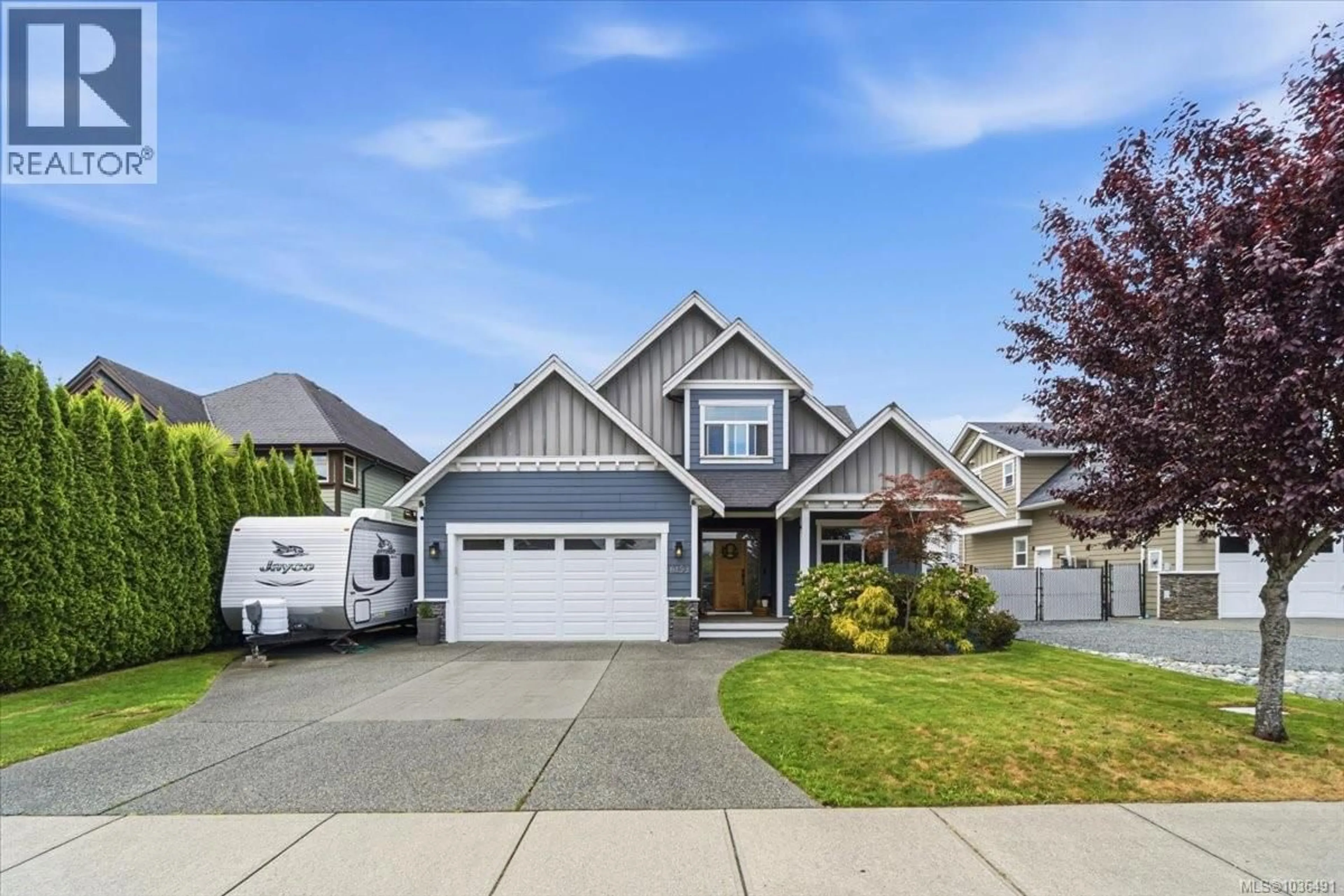 Home with vinyl exterior material, street for 6153 CARMANAH WAY, Nanaimo British Columbia V9V1T5