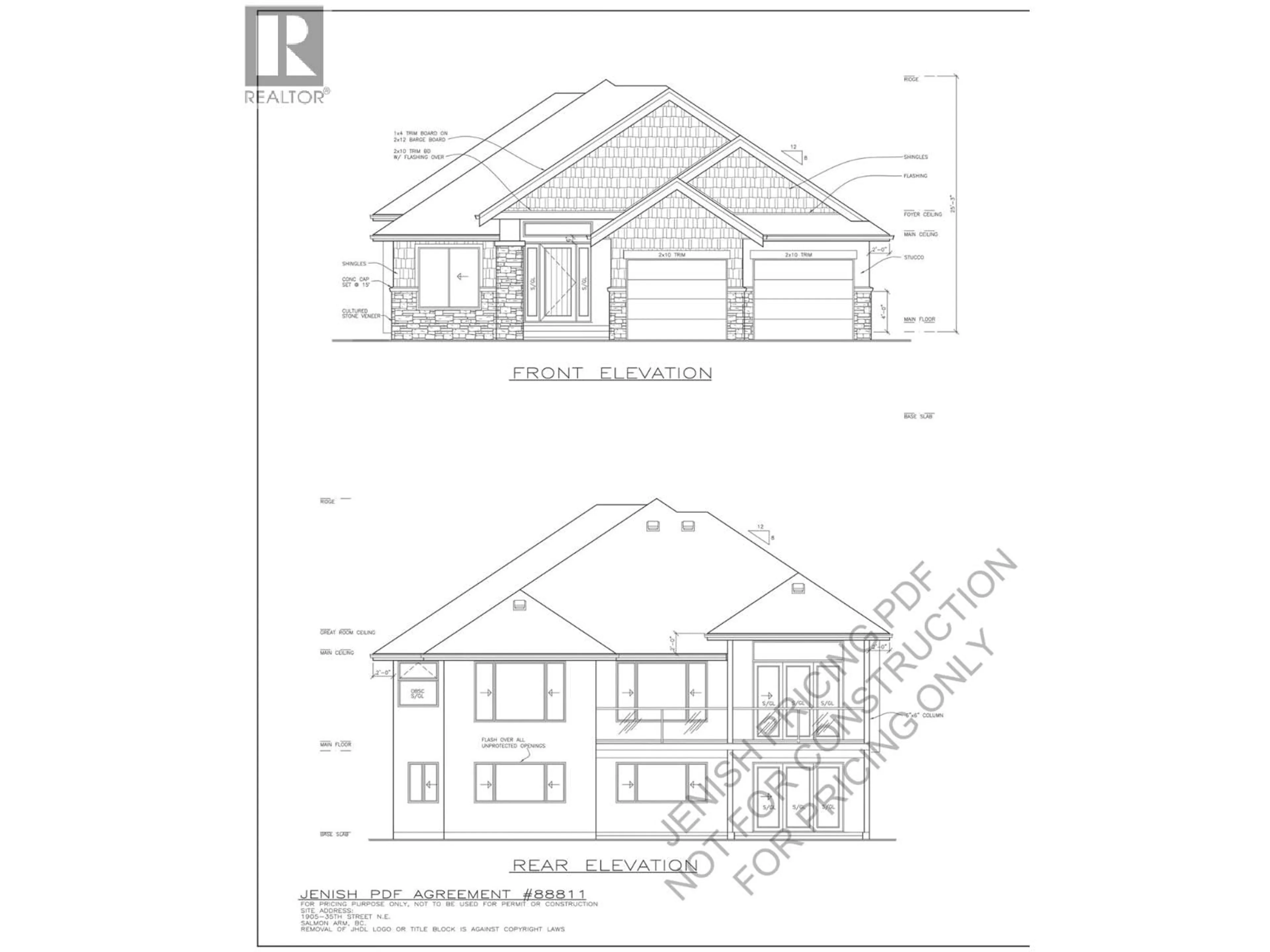 Floor plan for 1905 35 STREET NORTHEAST, Salmon Arm British Columbia V1E1M9