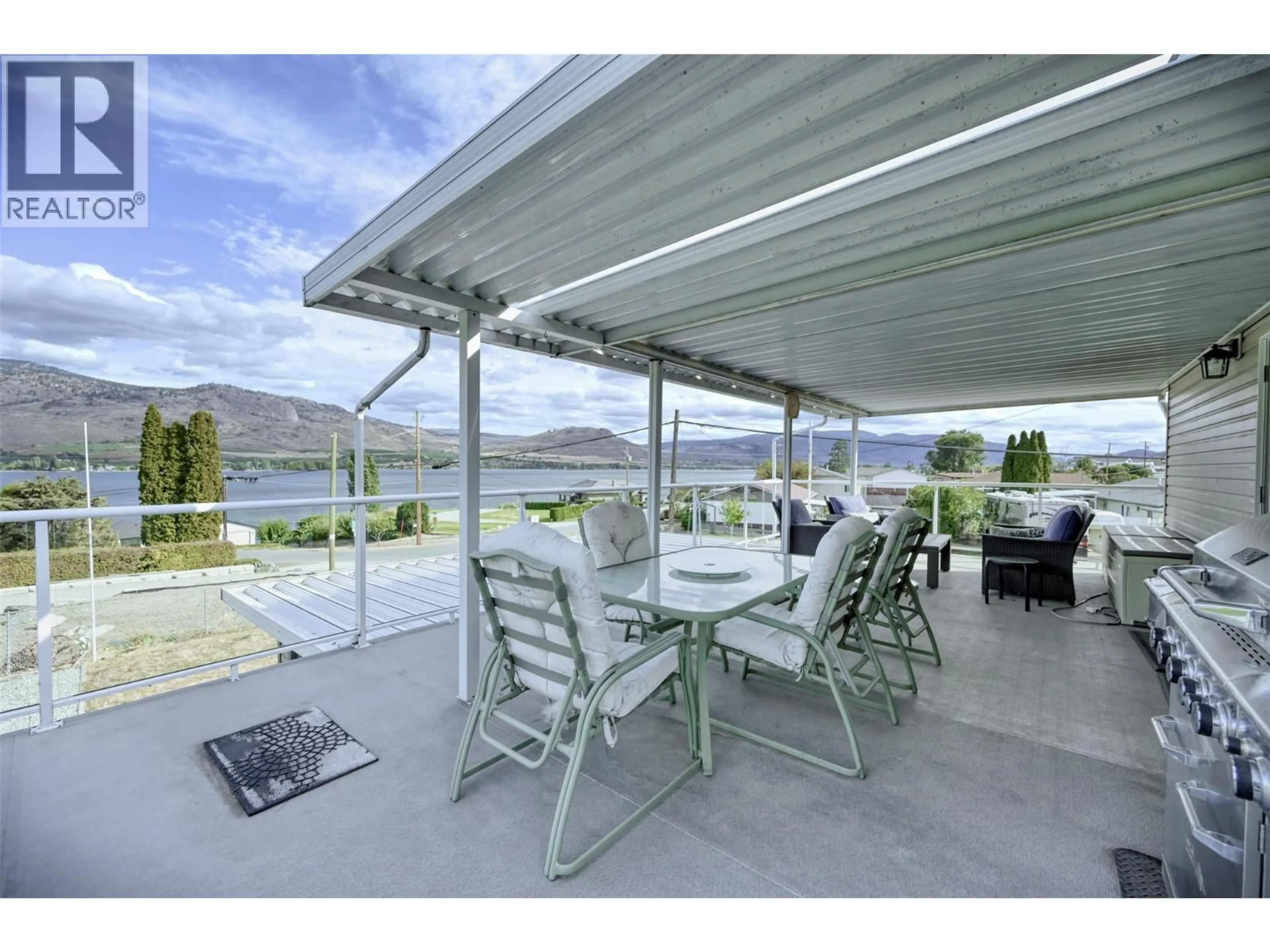 Patio, water/lake/river/ocean view for 8516 12TH AVENUE, Osoyoos British Columbia V0H1V1