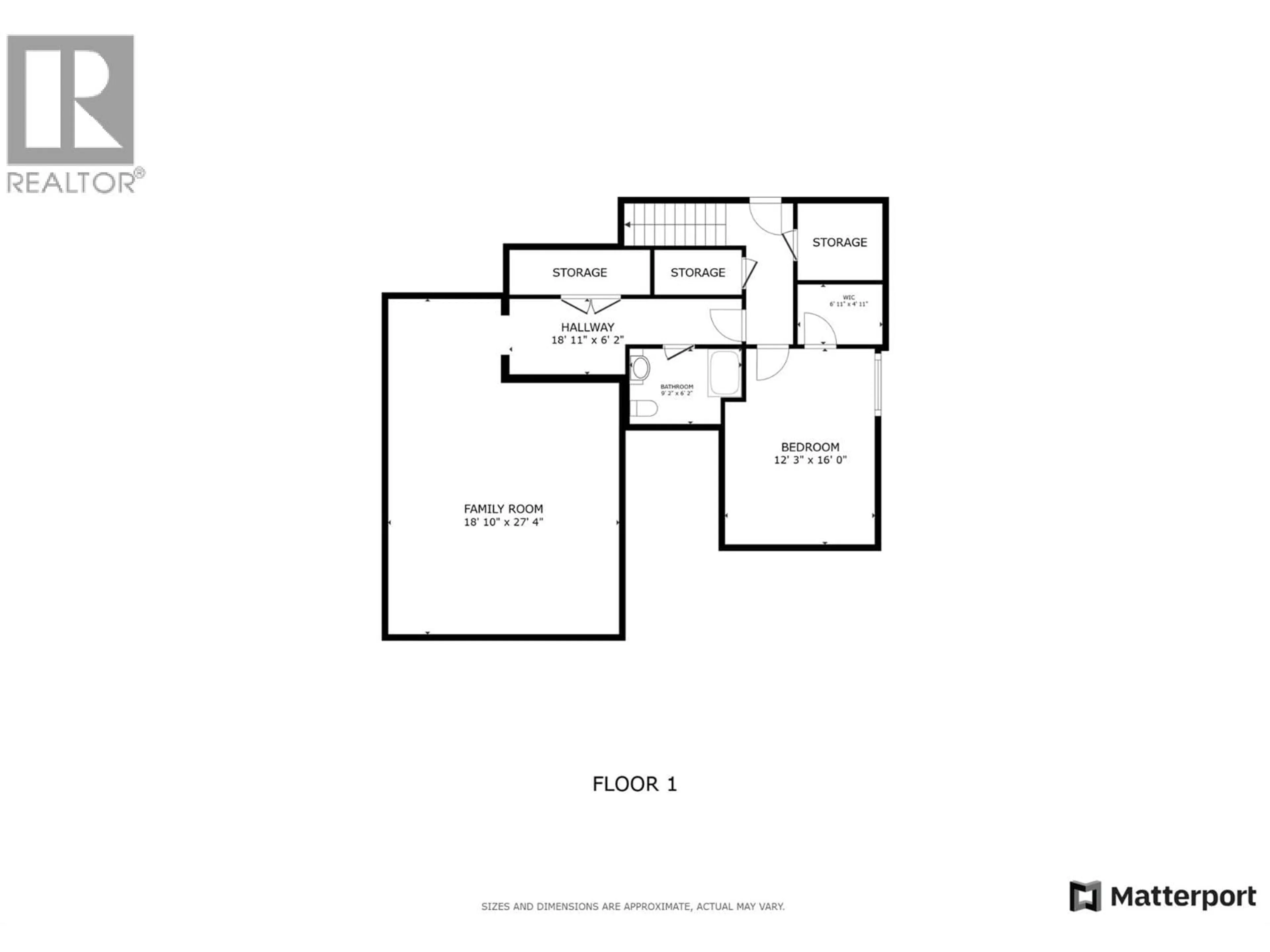 Floor plan for 1205 LOSETH DRIVE, Kelowna British Columbia V1P1S2