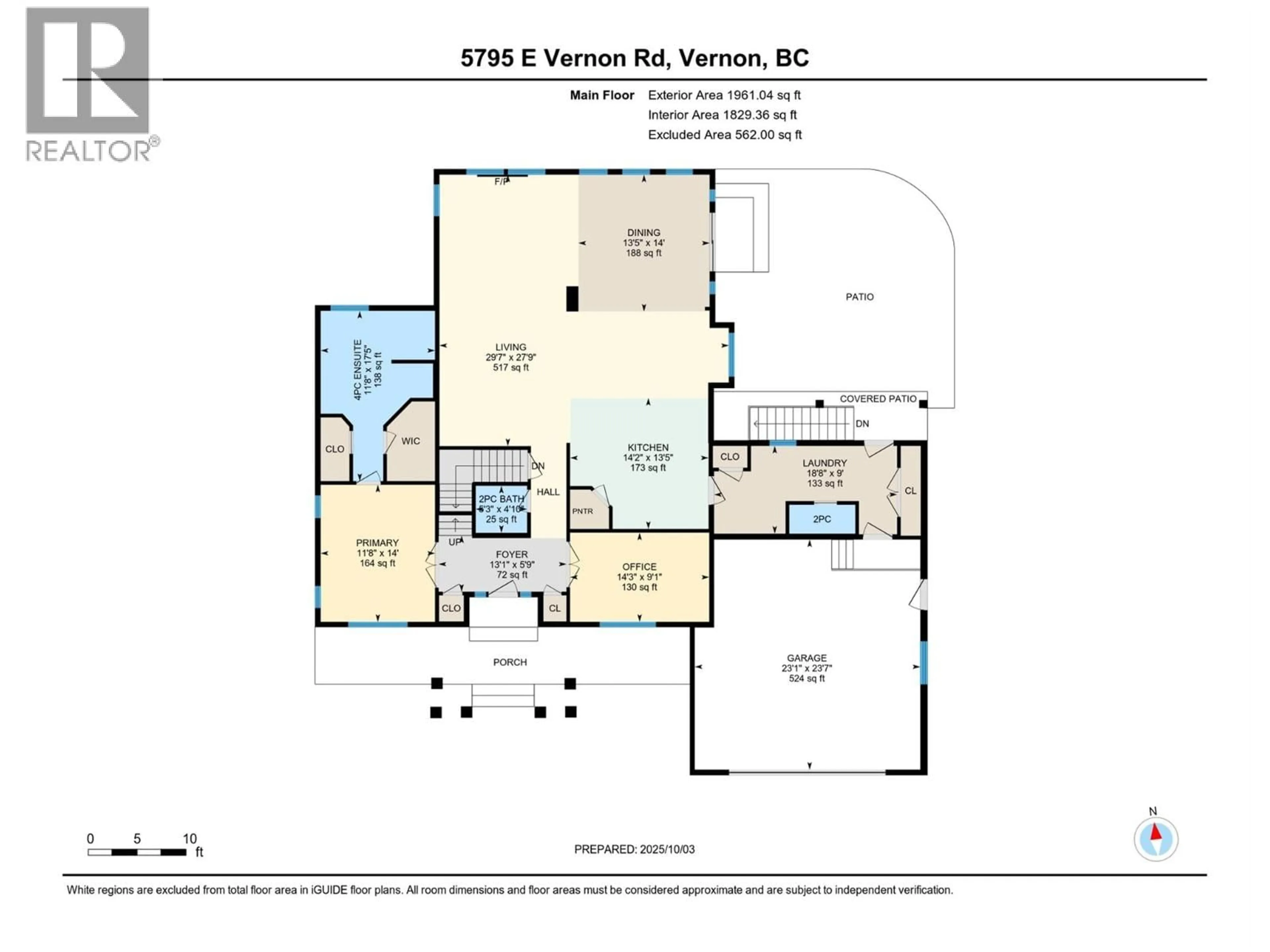 Floor plan for 5795 EAST VERNON ROAD, Vernon British Columbia V1B3K1