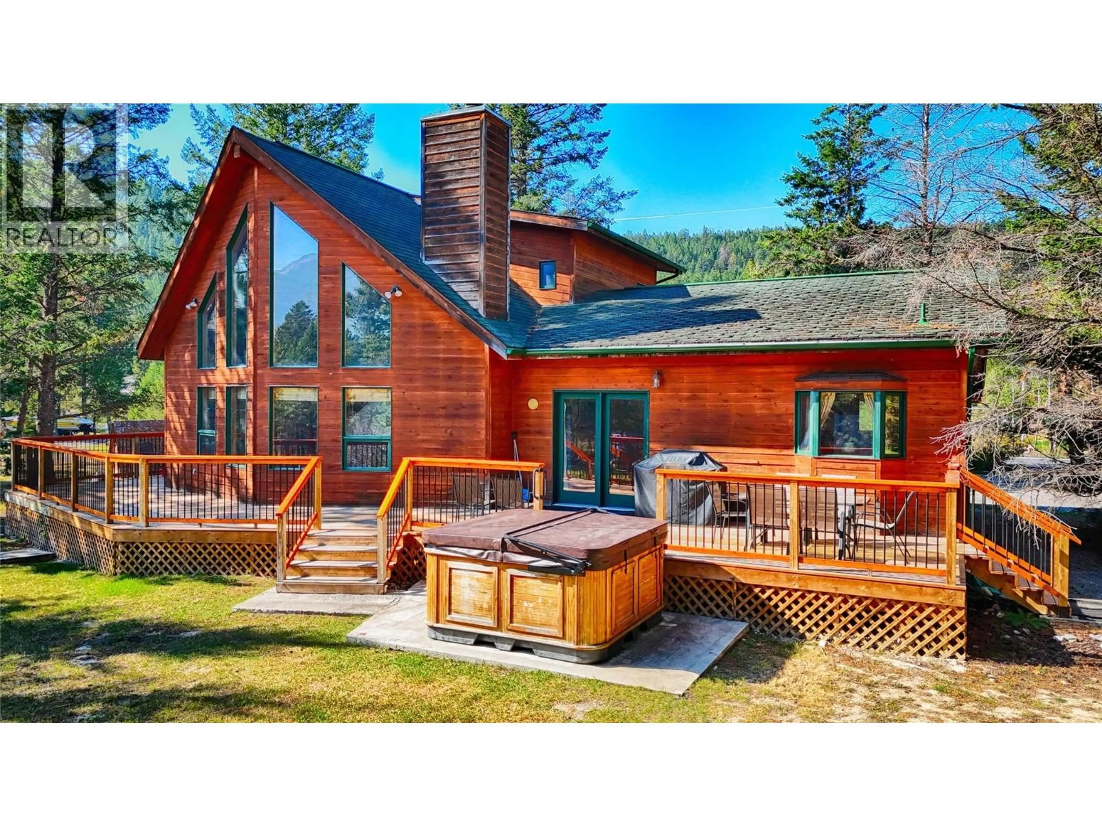 Patio, water/lake/river/ocean view for 4345 TEAL ROAD, Fairmont Hot Springs British Columbia V0B1L2