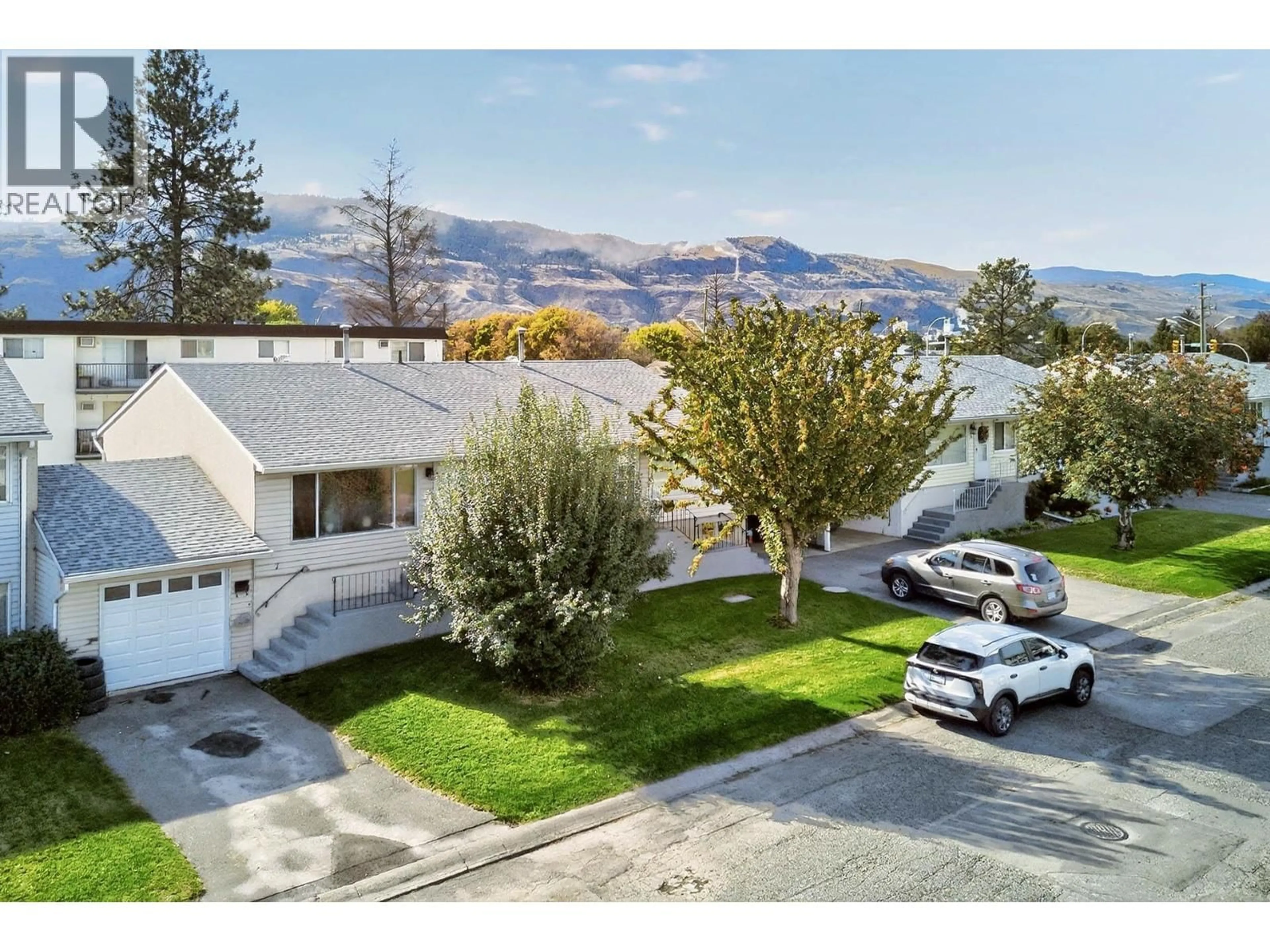 A pic from outside/outdoor area/front of a property/back of a property/a pic from drone, mountain view for 7 - 800 VALHALLA DRIVE, Kamloops British Columbia V2B1R8