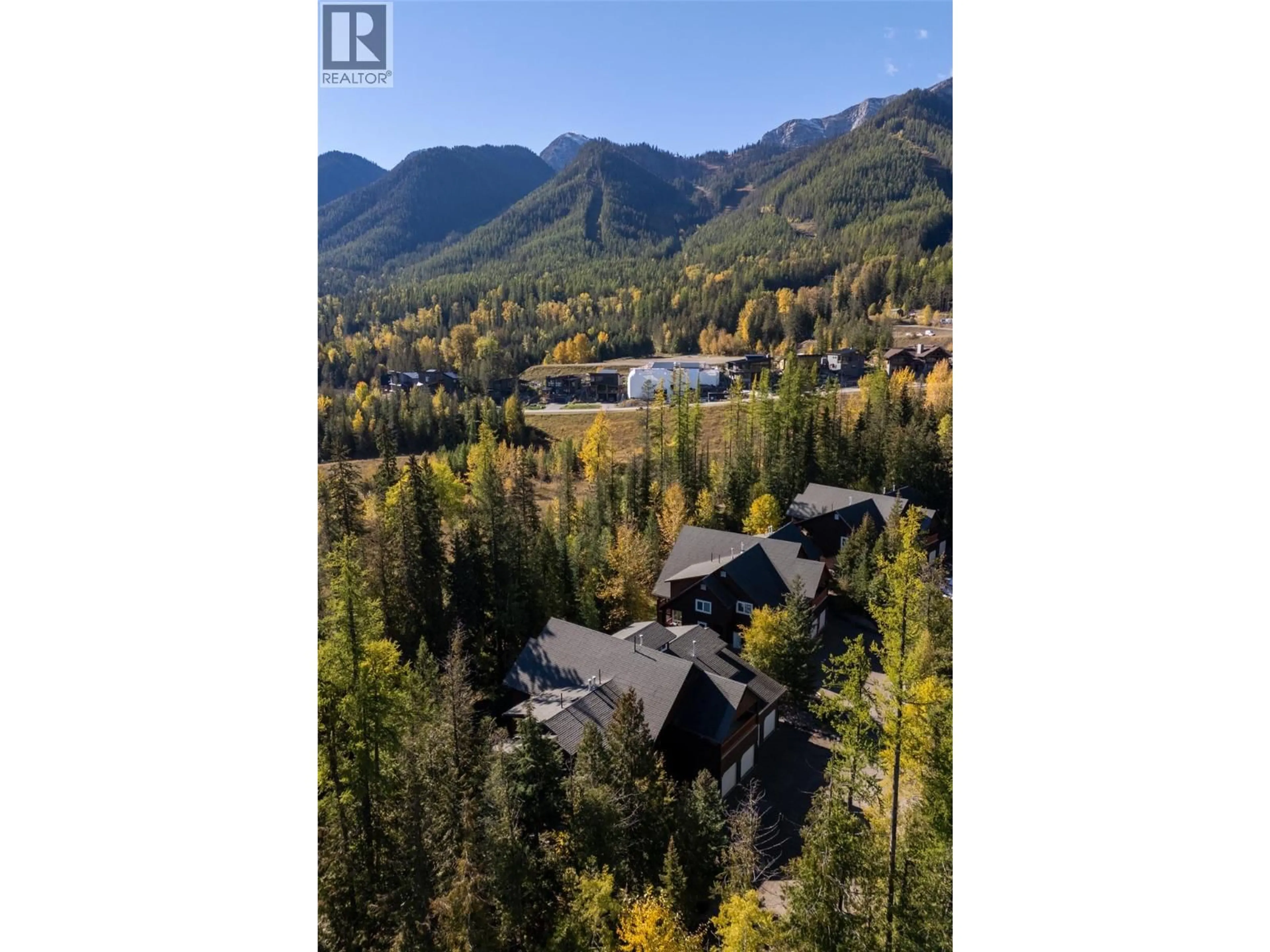 A pic from outside/outdoor area/front of a property/back of a property/a pic from drone, unknown for 4 - 4576 TIMBERLINE CRESCENT, Fernie British Columbia V0B1M6