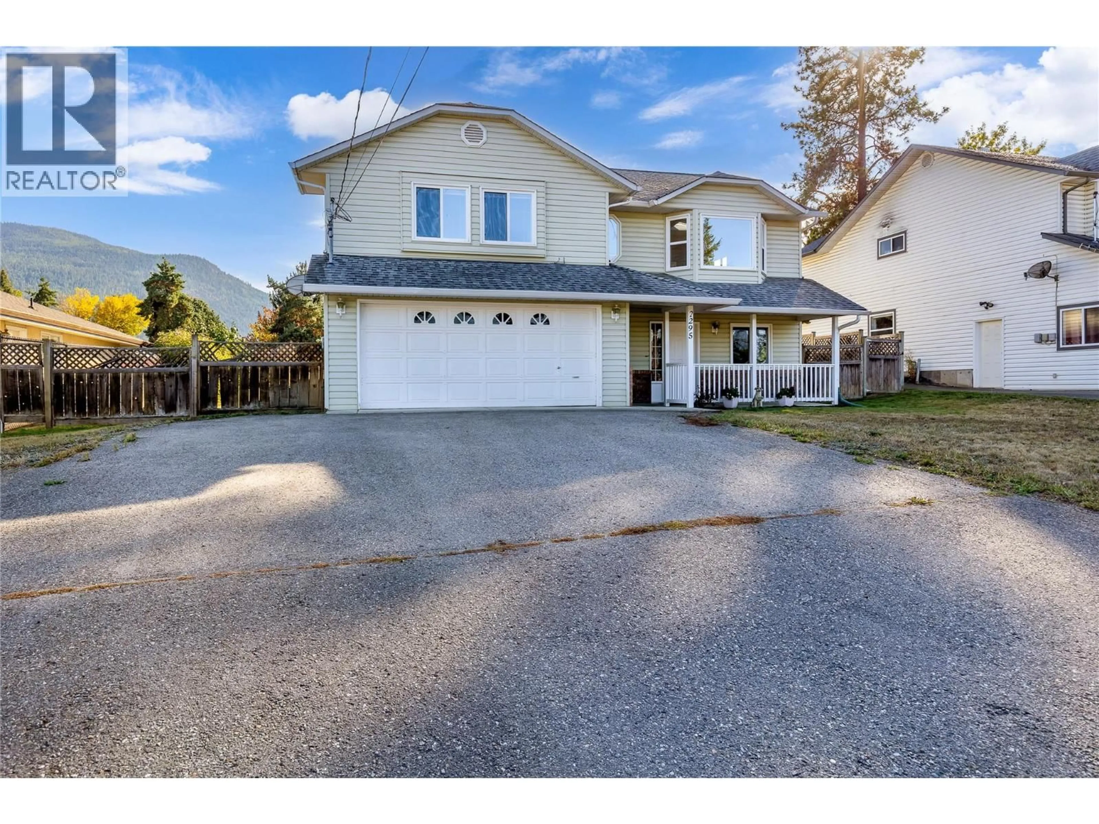Home with vinyl exterior material, street for 2295 VAN KLEECK ROAD, Armstrong British Columbia V0E1B1