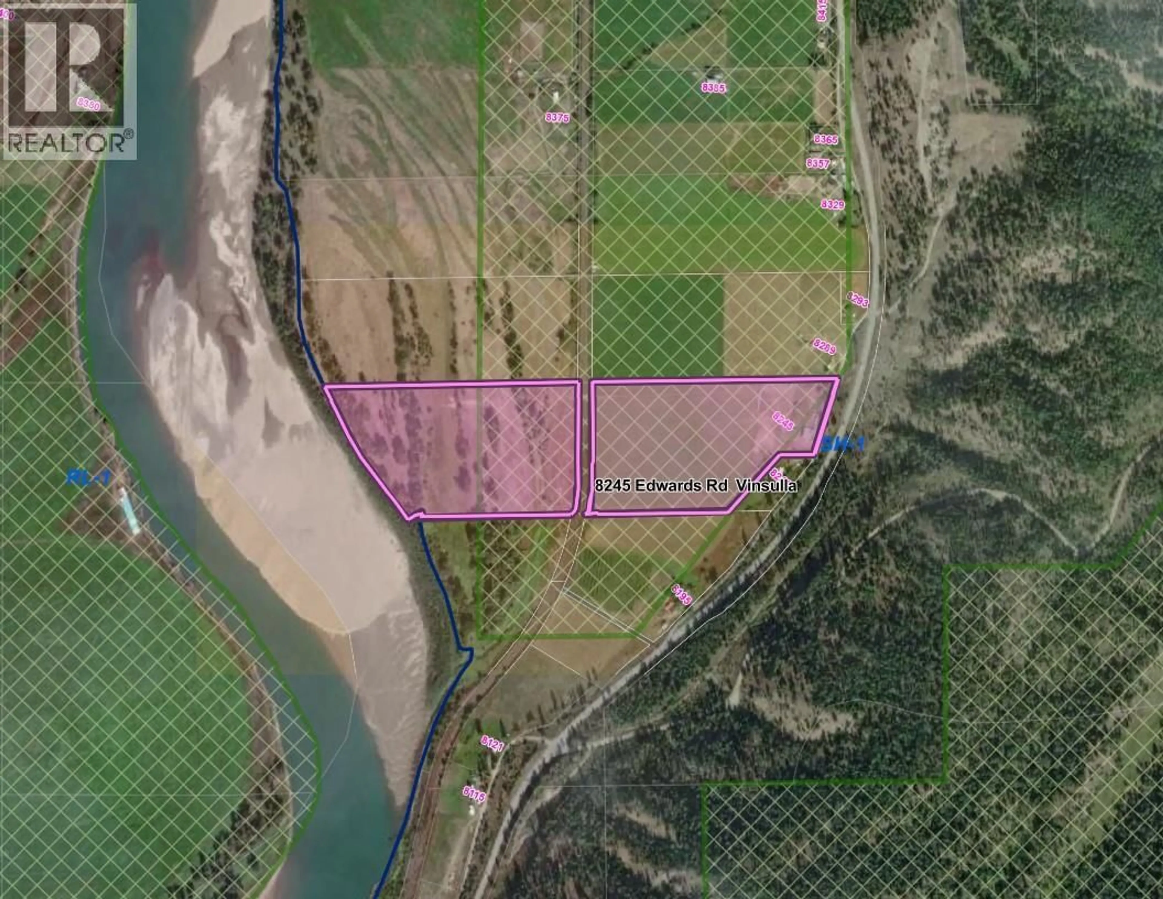 Picture of a map for 8245 EDWARDS ROAD, Kamloops British Columbia V0E1Z2