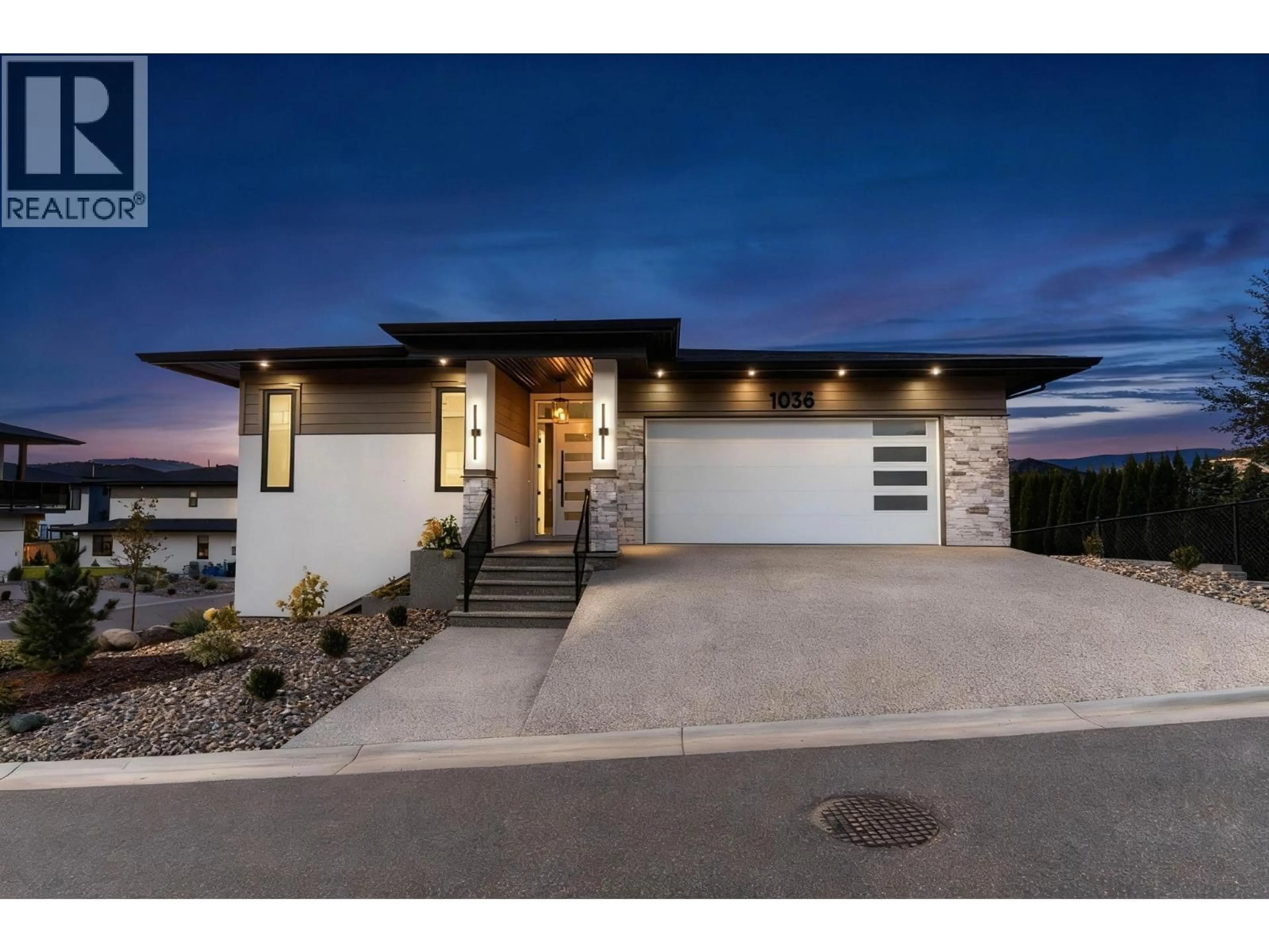Home with brick exterior material, street for 1036 MT BURNHAM DRIVE, Vernon British Columbia V1B0B2
