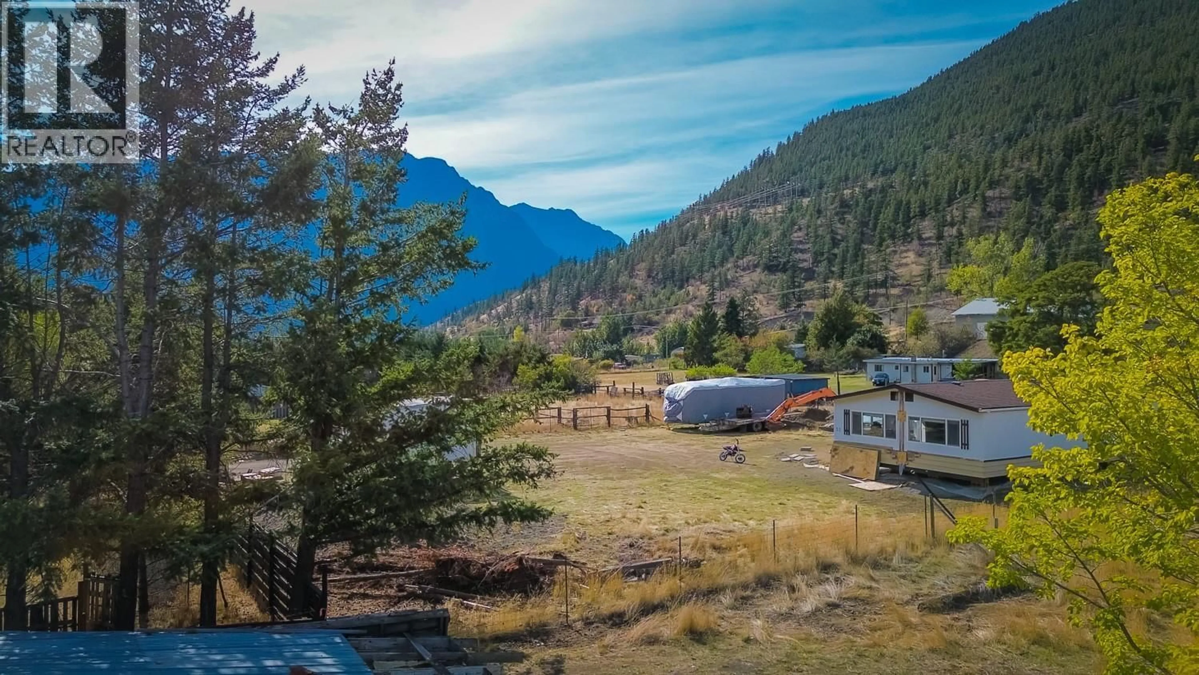 A pic from outside/outdoor area/front of a property/back of a property/a pic from drone, mountain view for 349 REYNOLDS ROAD, Lillooet British Columbia V0K1V0