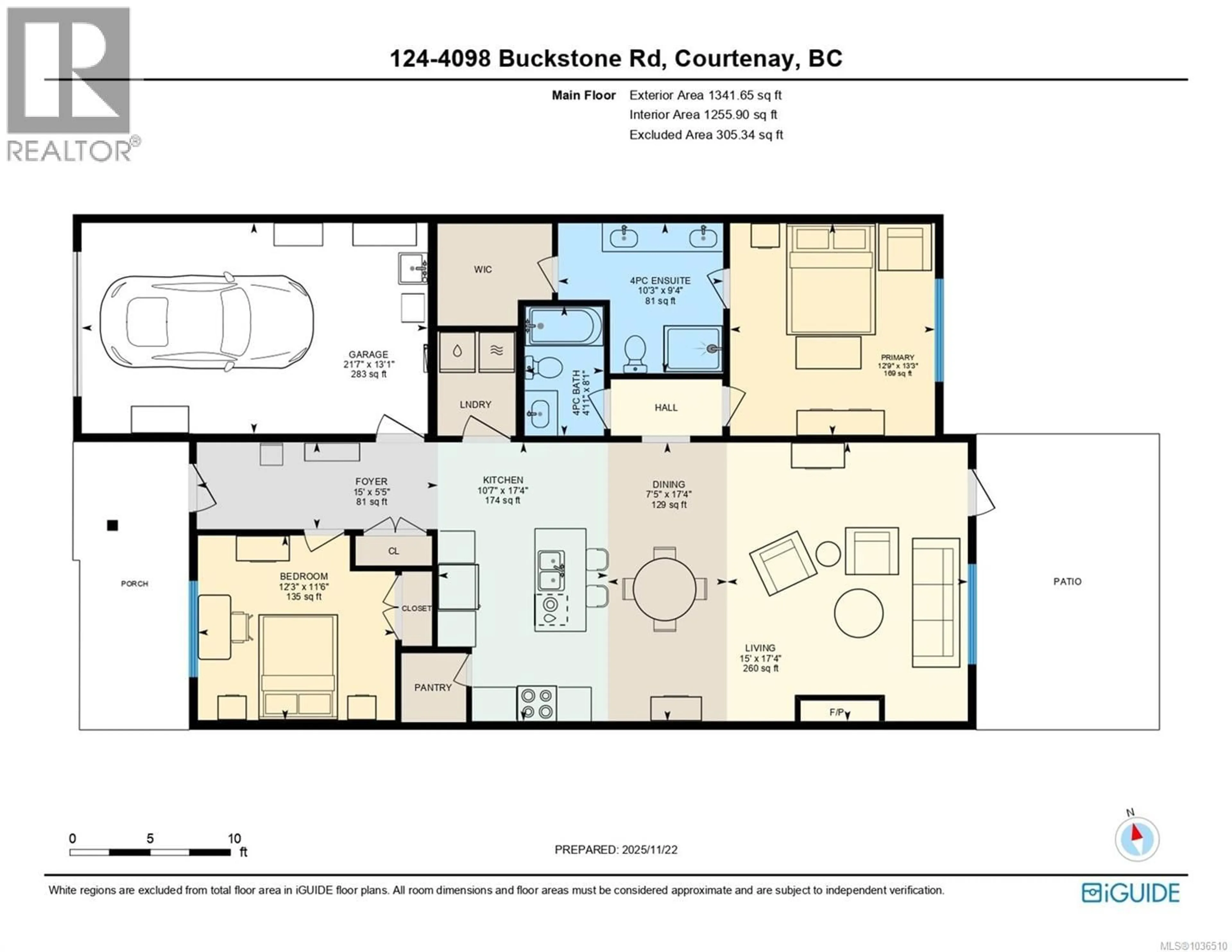 Floor plan for 124 - 4098 BUCKSTONE ROAD, Courtenay British Columbia V9N0H2