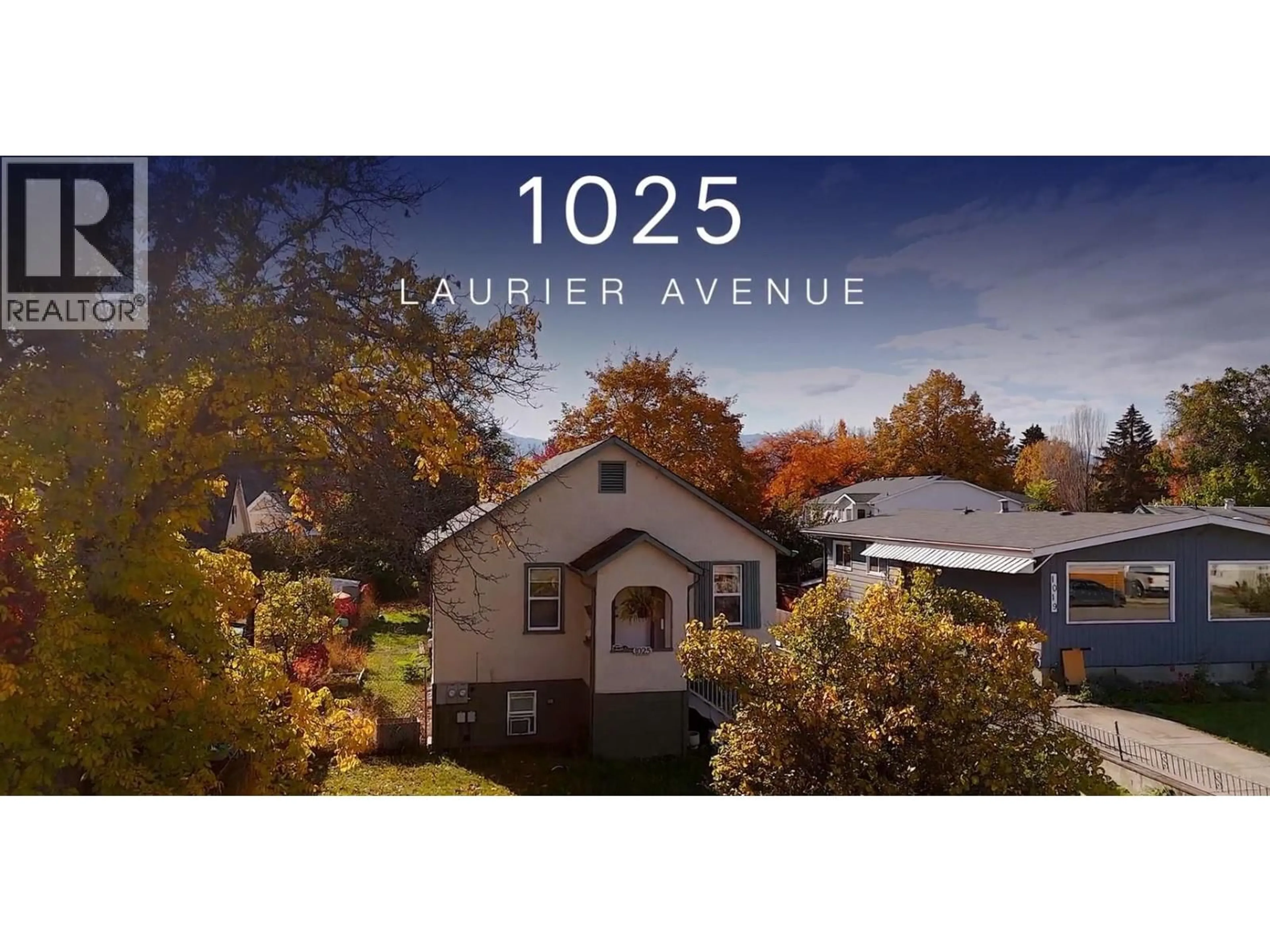 A pic from outside/outdoor area/front of a property/back of a property/a pic from drone, street for 1025 LAURIER AVENUE, Kelowna British Columbia V1Y6B2