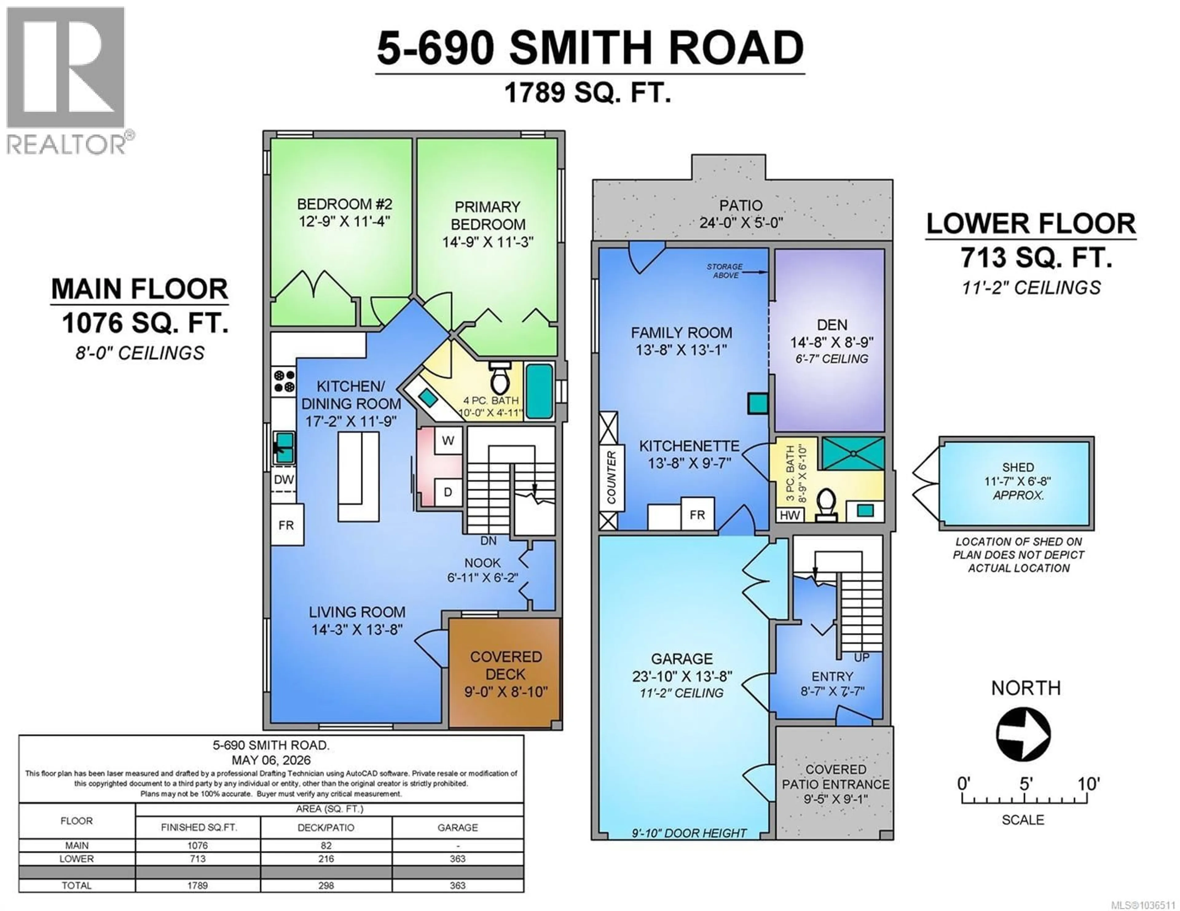 Floor plan for 5 - 690 SMITH ROAD, Campbell River British Columbia V9W4A5