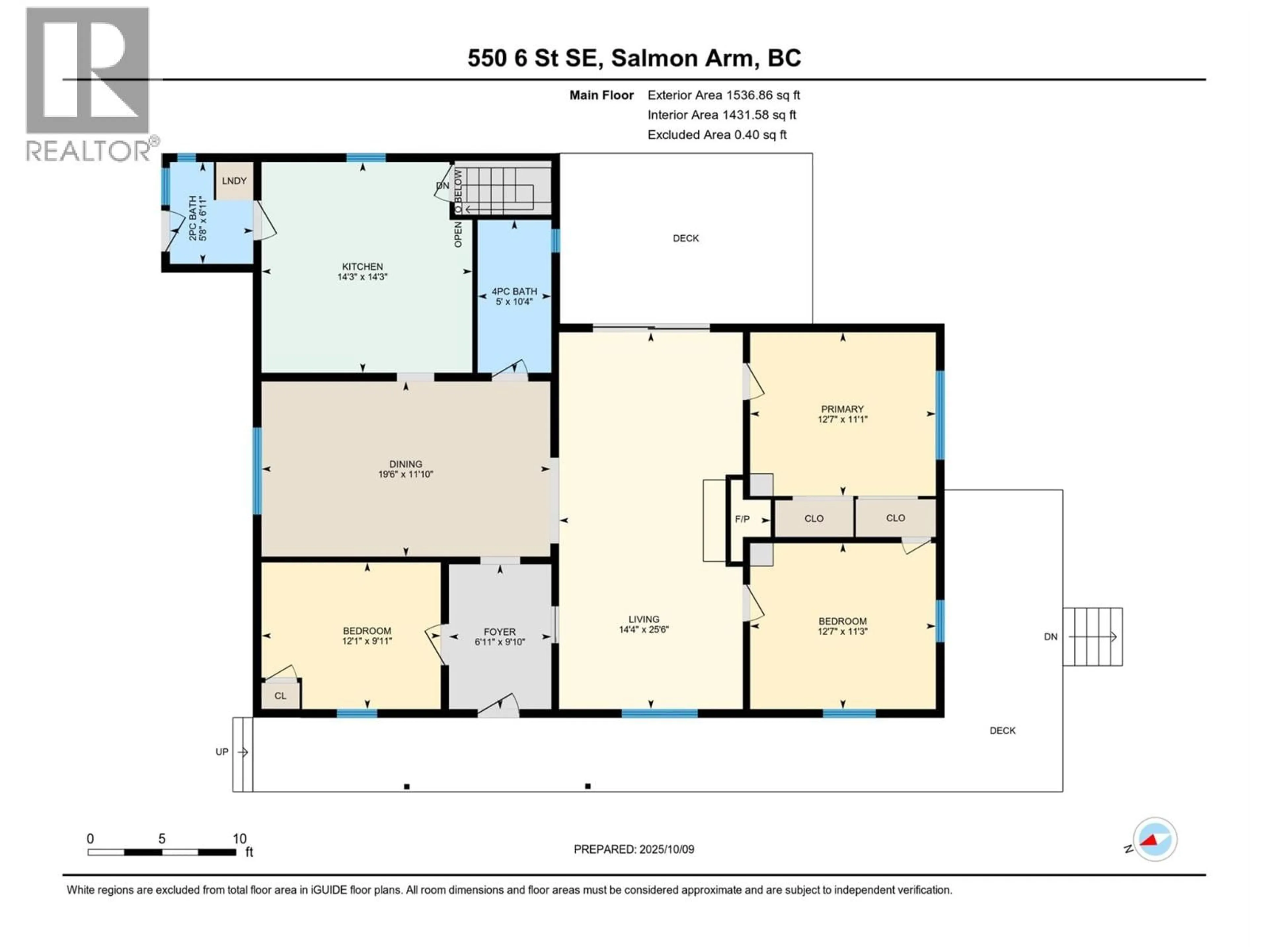 Floor plan for 550 6 STREET SOUTHEAST, Salmon Arm British Columbia V1E4E4