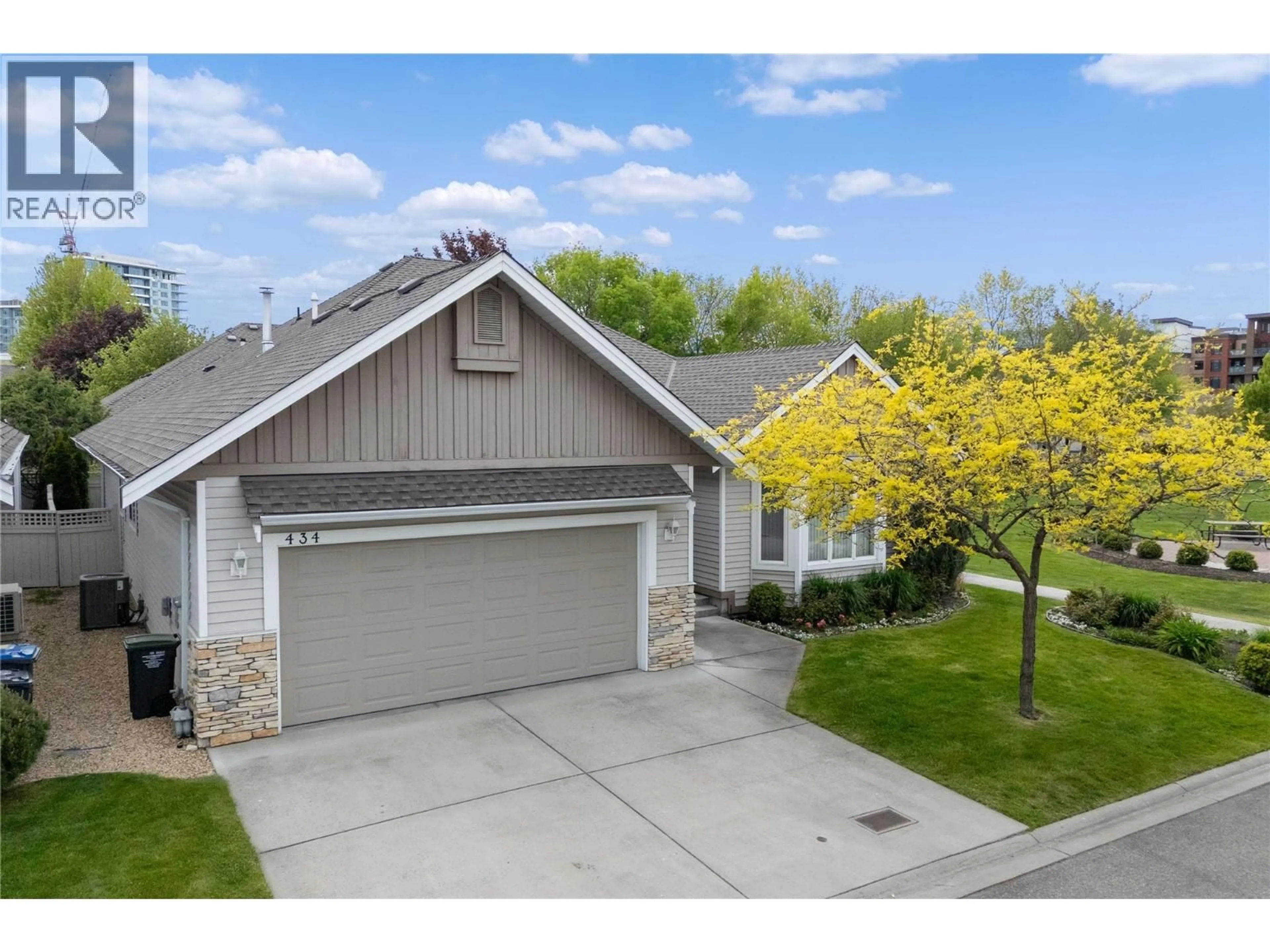 A pic from outside/outdoor area/front of a property/back of a property/a pic from drone, street for 434 - 665 COOK ROAD, Kelowna British Columbia V1W4T4