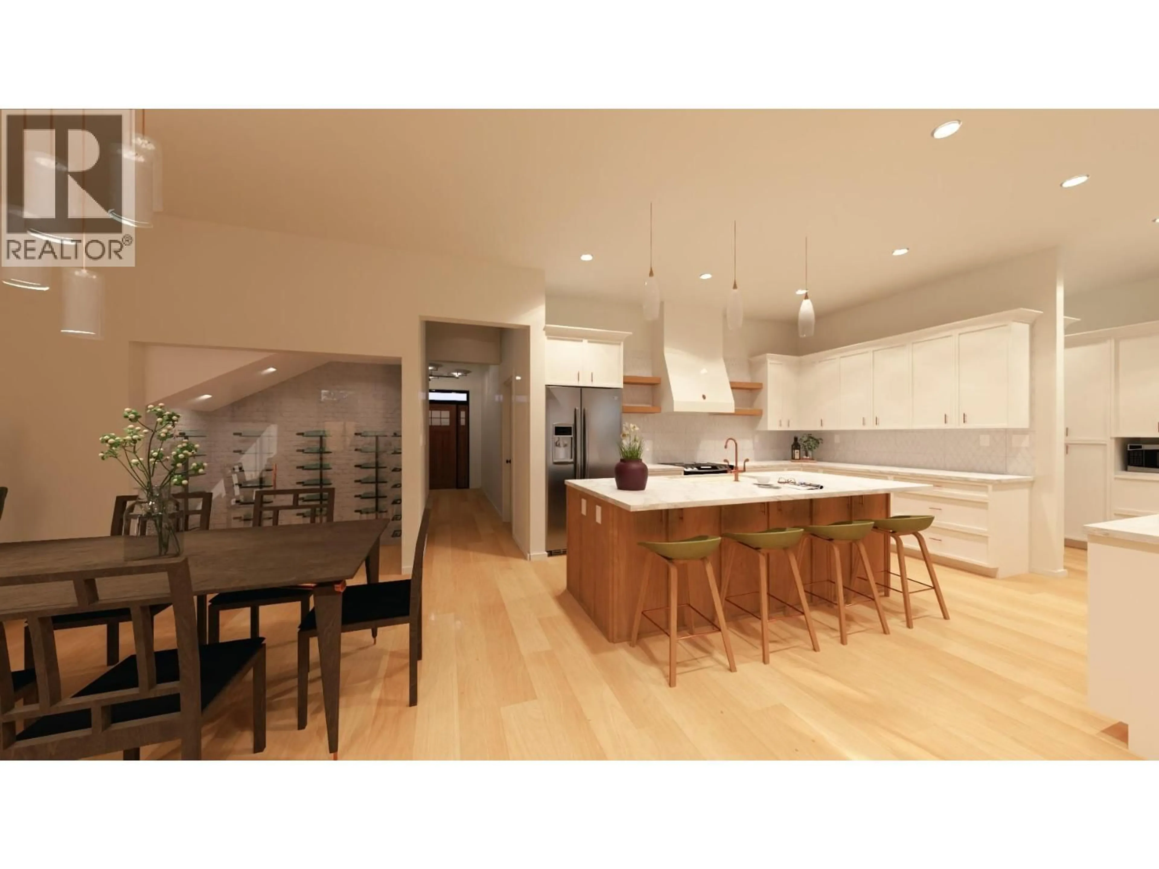 Open concept kitchen, wood/laminate floor for 102 - 6609 NIXON ROAD, Summerland British Columbia V0H1Z9