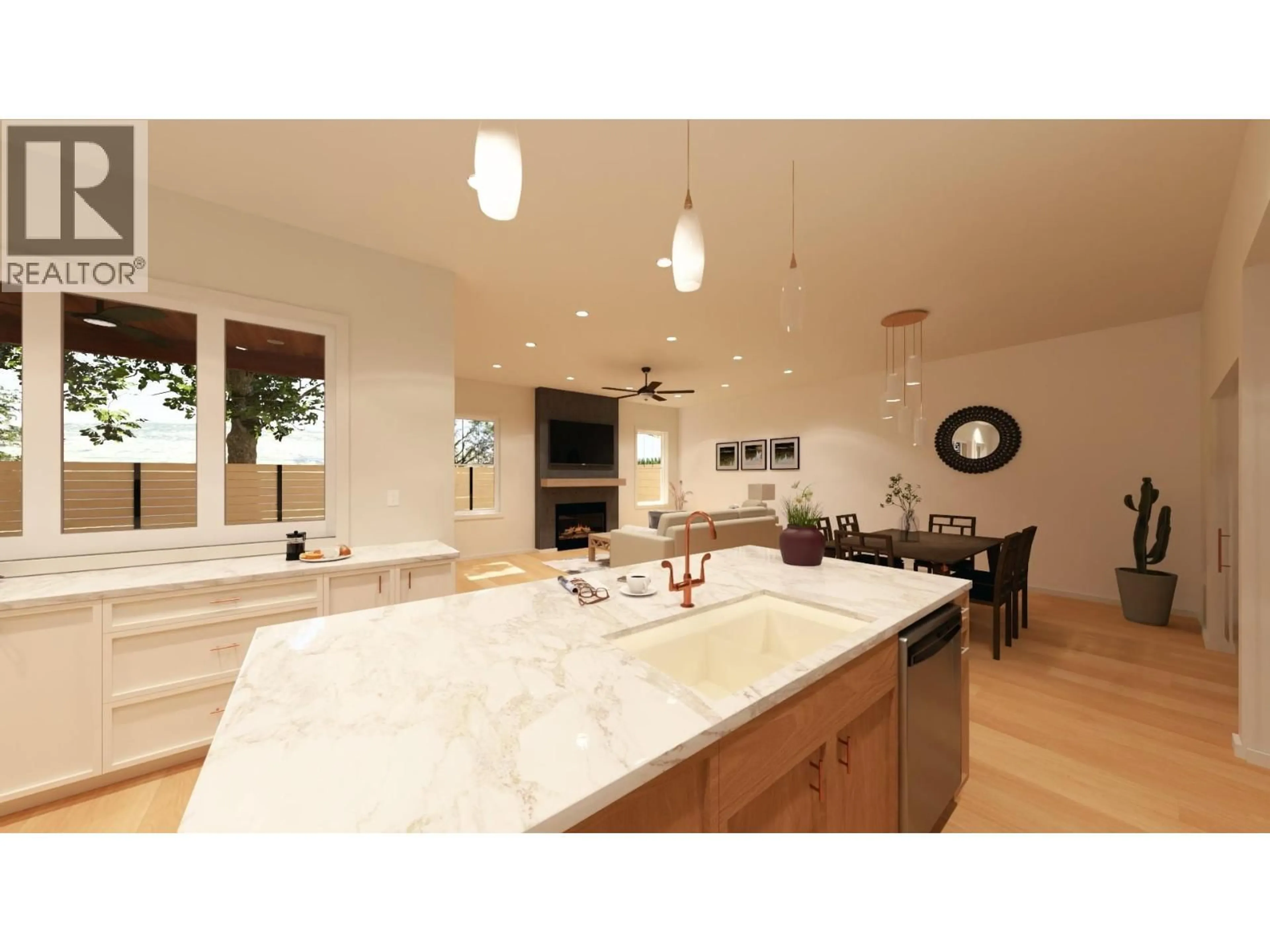 Open concept kitchen, ceramic/tile floor for 102 - 6609 NIXON ROAD, Summerland British Columbia V0H1Z9