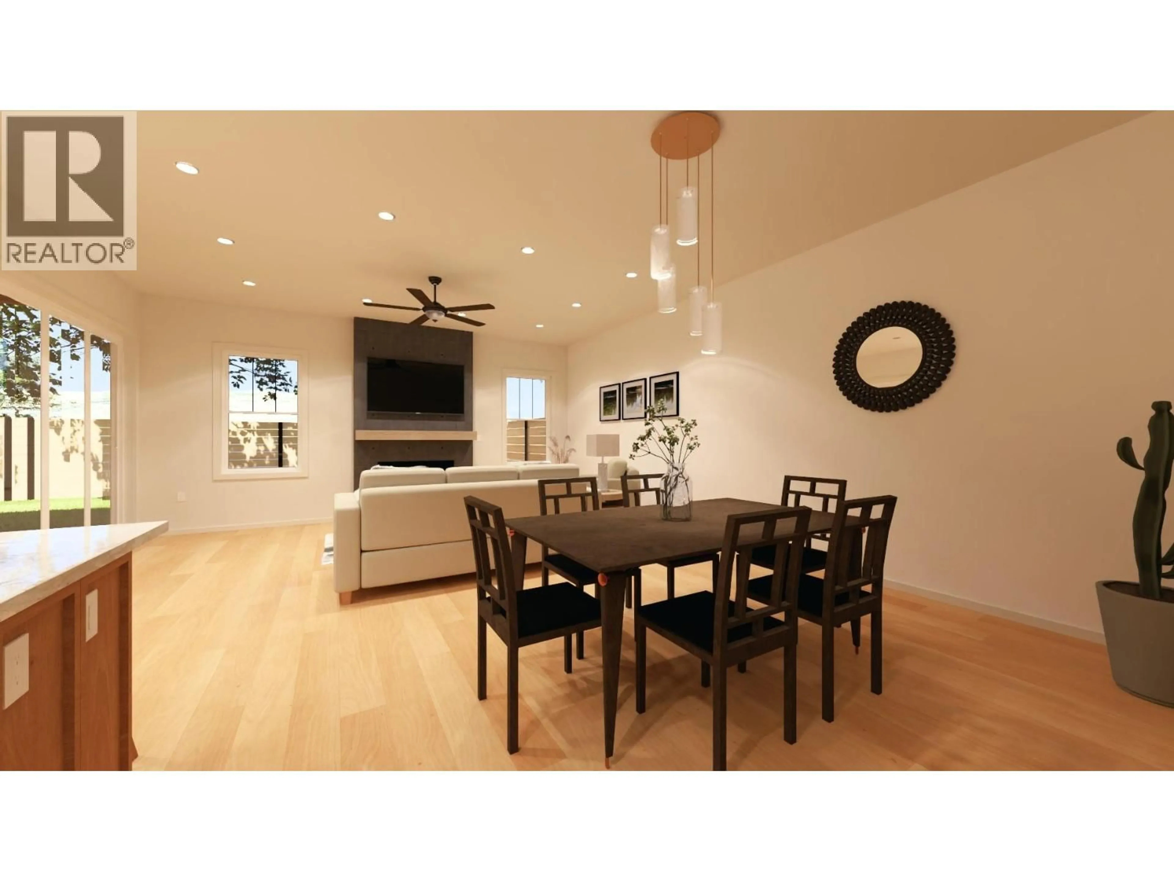 Dining room, wood/laminate floor for 102 - 6609 NIXON ROAD, Summerland British Columbia V0H1Z9