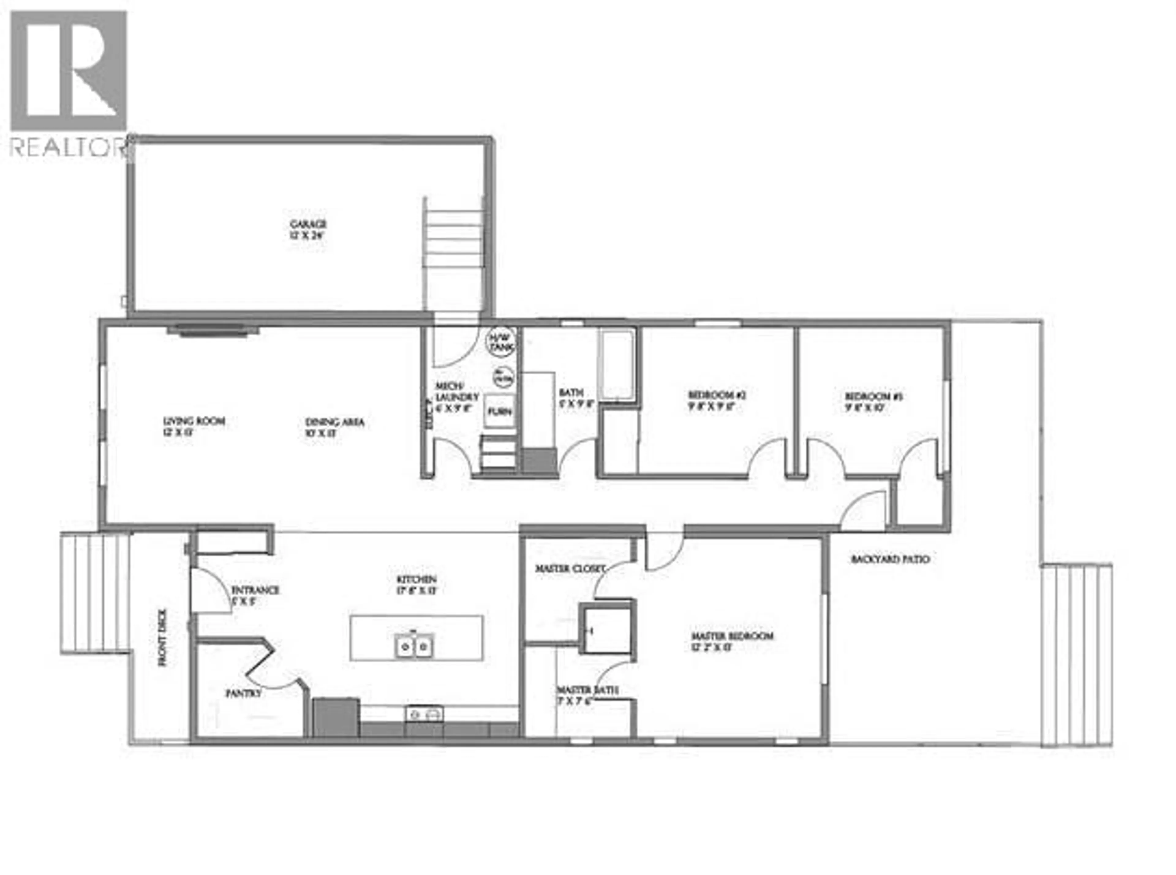 Floor plan for 112 - 8900 JIM BAILEY ROAD, Kelowna British Columbia V4V1E5