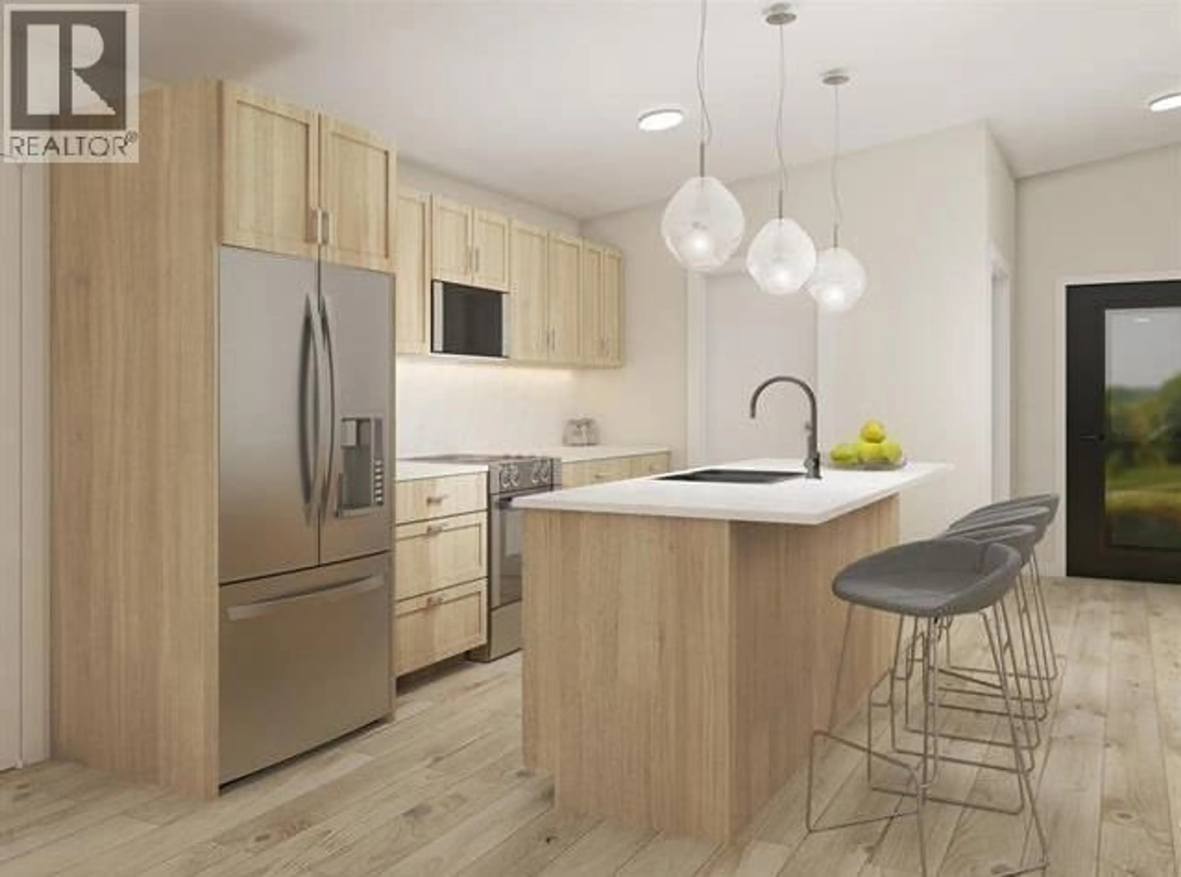 Open concept kitchen, wood/laminate floor for 112 - 8900 JIM BAILEY ROAD, Kelowna British Columbia V4V1E5