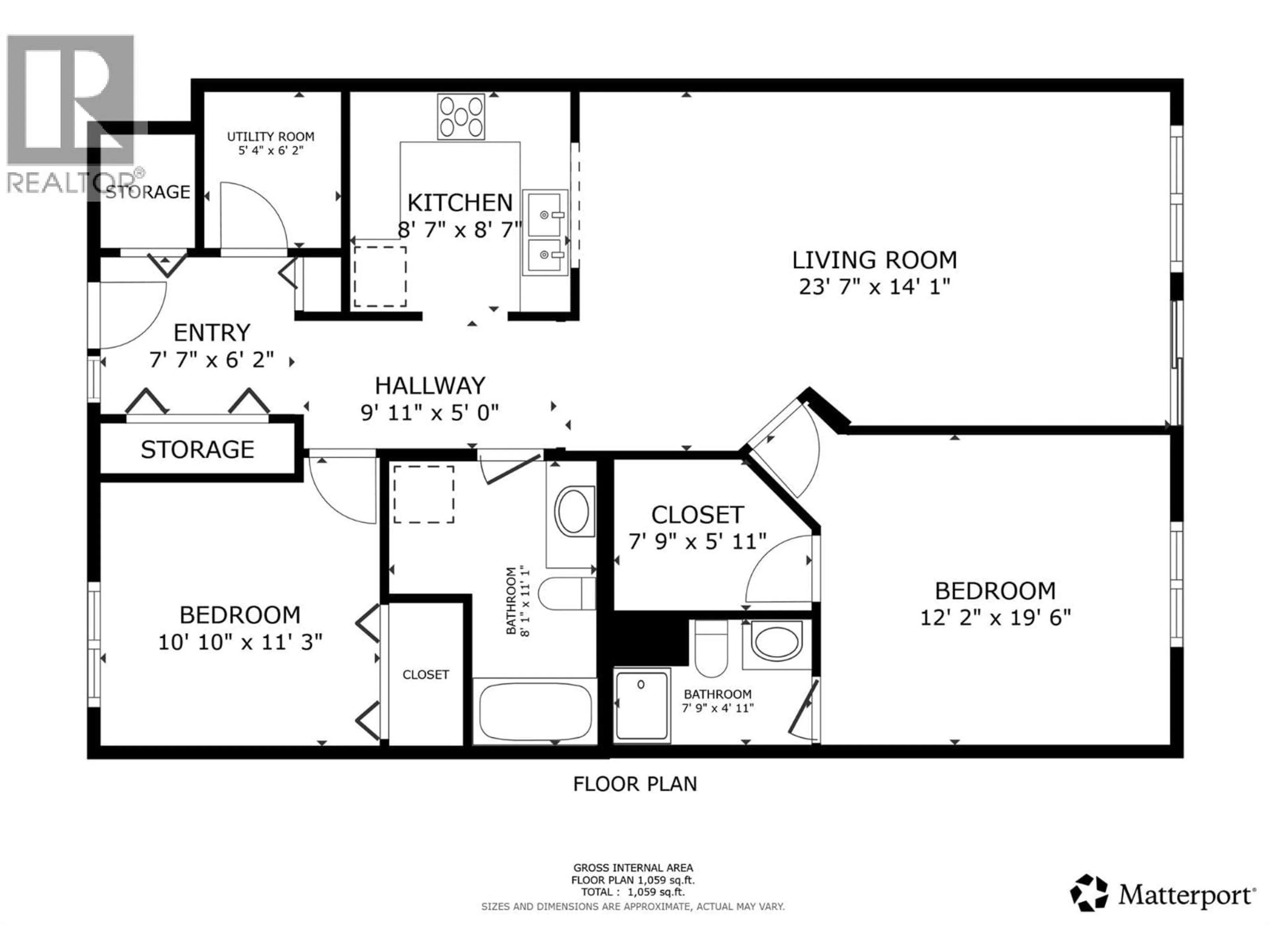 Floor plan for 107 - 110 KALAMALKA LAKE ROAD, Vernon British Columbia V1T7M3