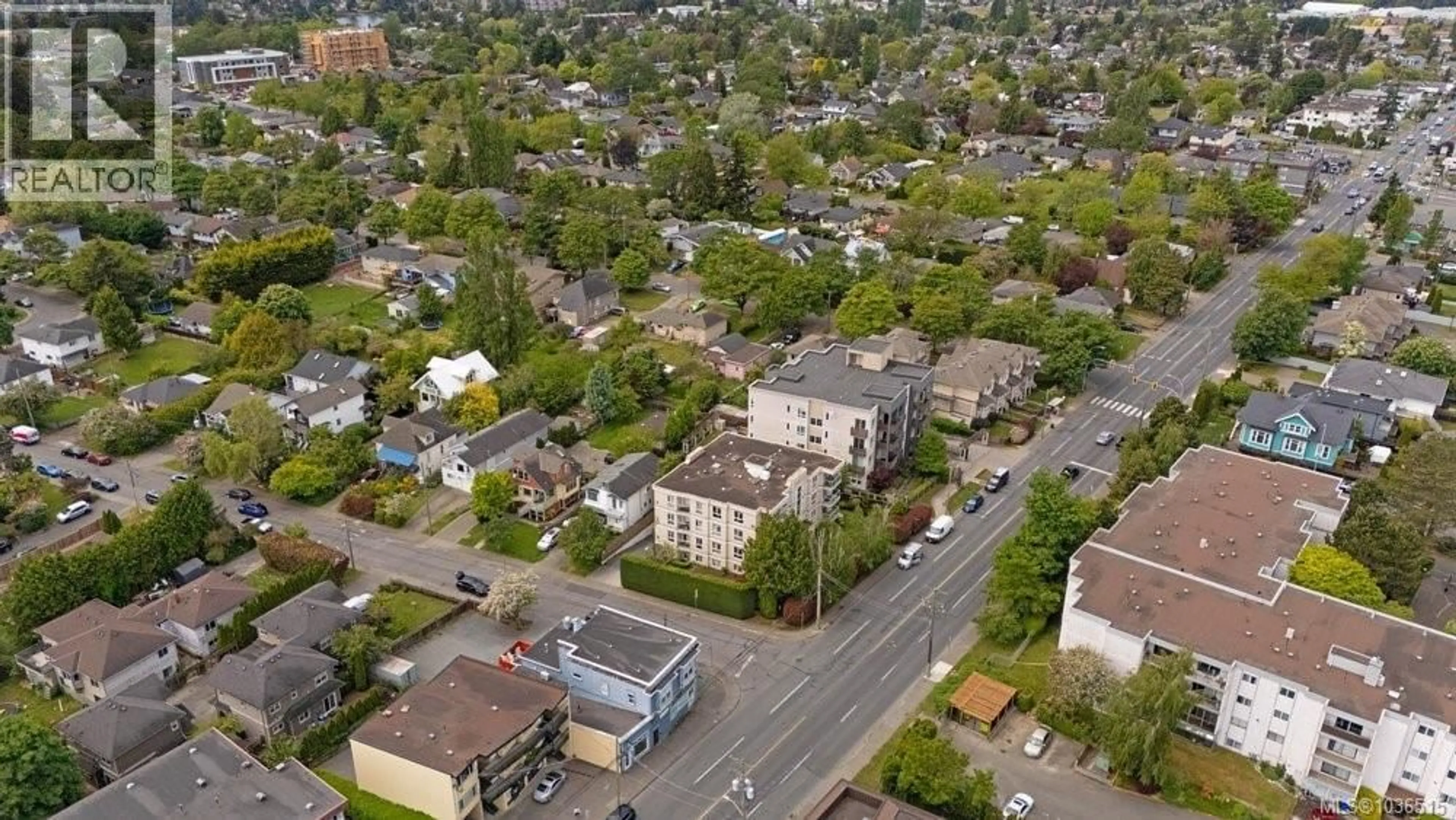 A pic from outside/outdoor area/front of a property/back of a property/a pic from drone, street for 301 - 331 BURNSIDE ROAD EAST, Victoria British Columbia V9A1A6