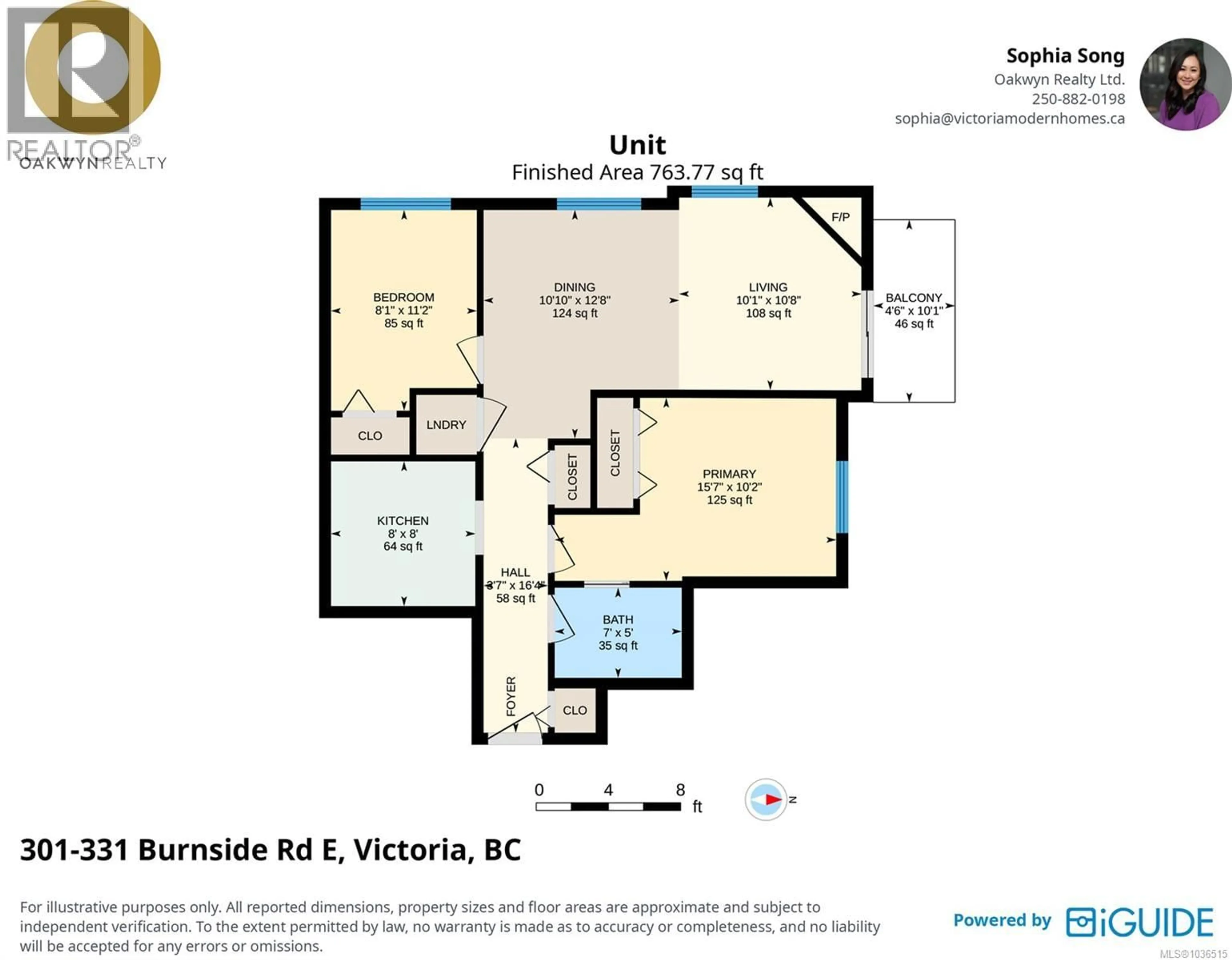 Floor plan for 301 - 331 BURNSIDE ROAD EAST, Victoria British Columbia V9A1A6
