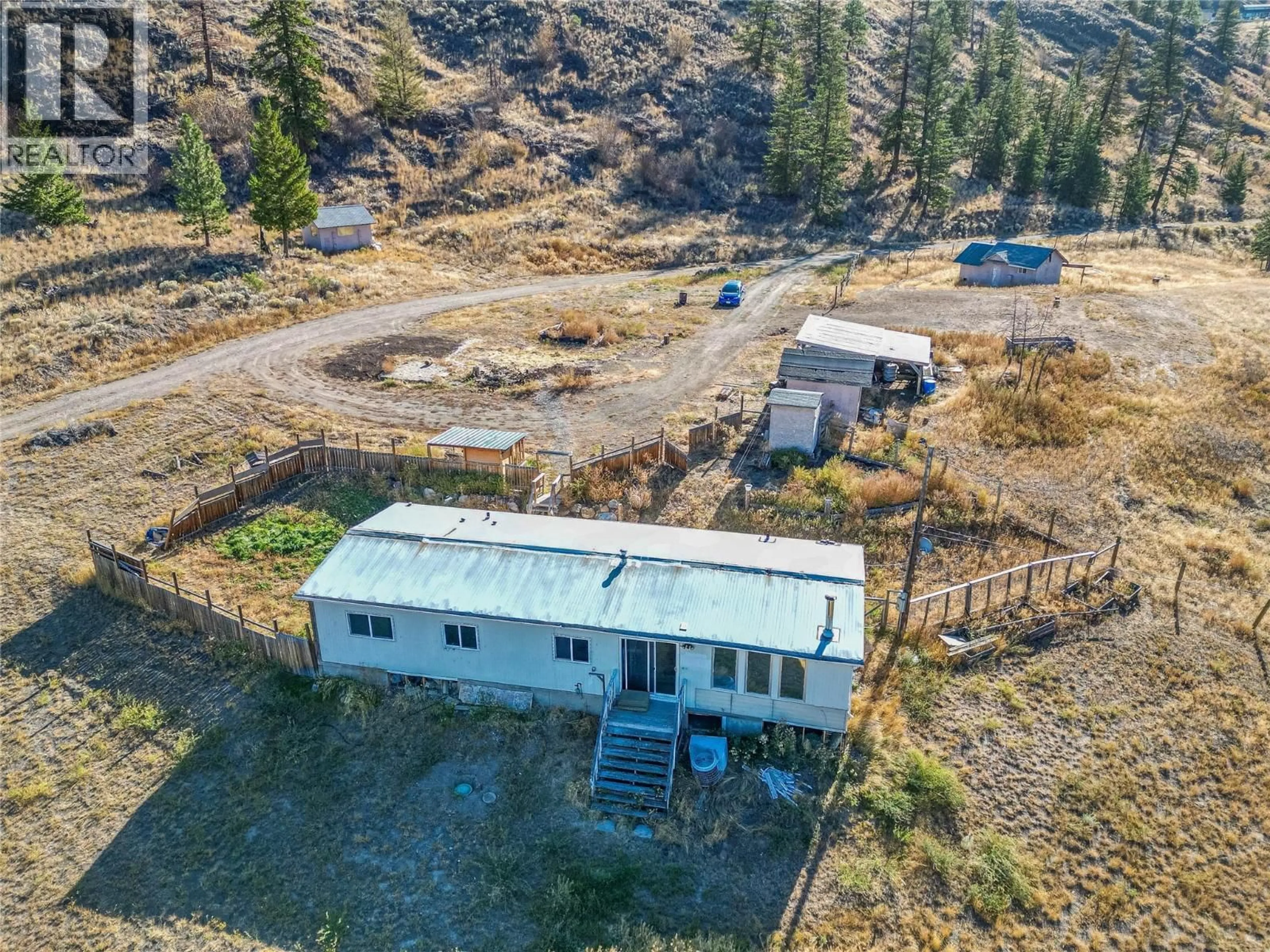 A pic from outside/outdoor area/front of a property/back of a property/a pic from drone, unknown for 5165 TRANS CANADA HIGHWAY WEST, Kamloops British Columbia V1S2A5