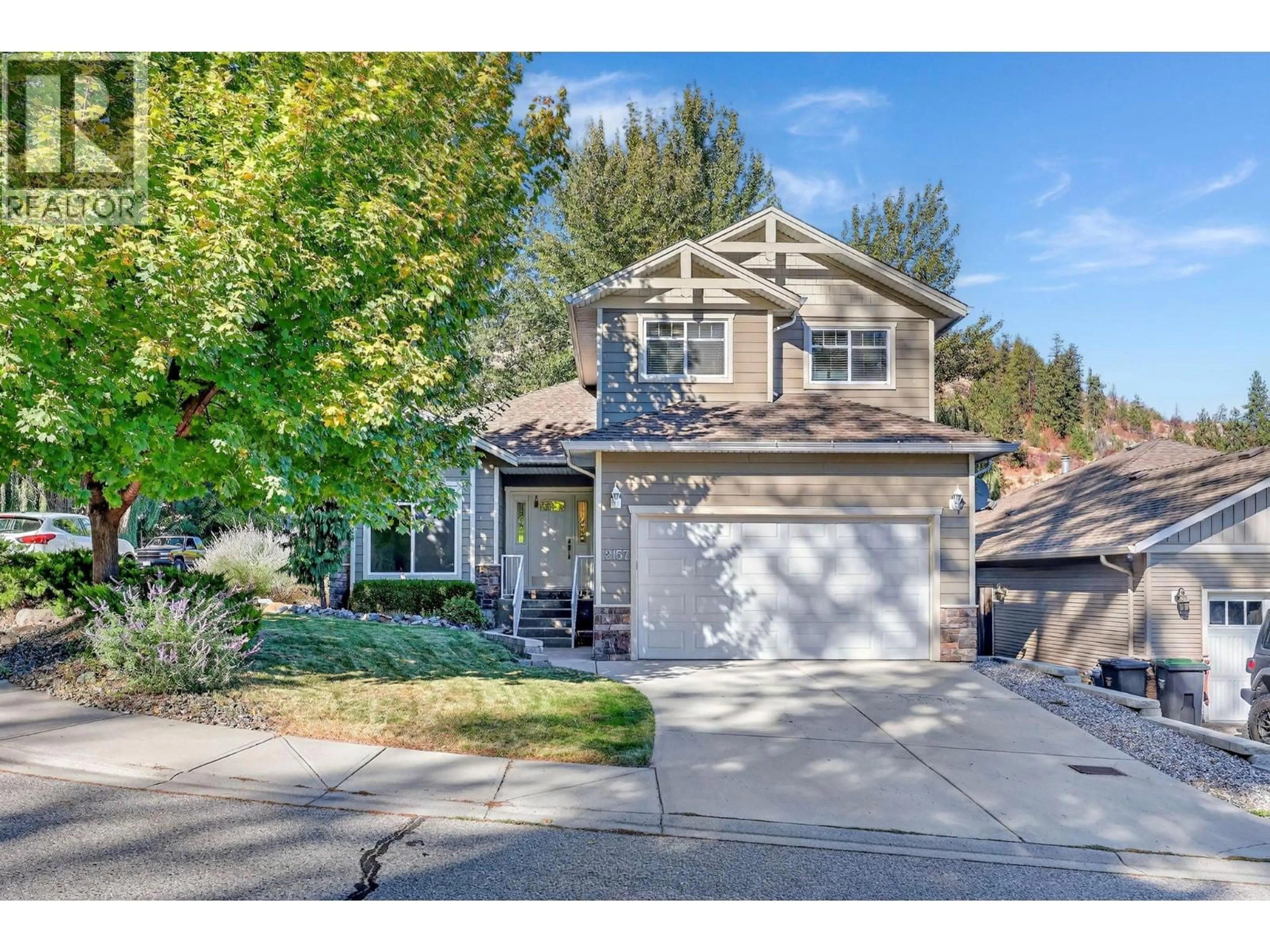 Home with vinyl exterior material, street for 2157 SHELBY CRESCENT, West Kelowna British Columbia V4T3B1
