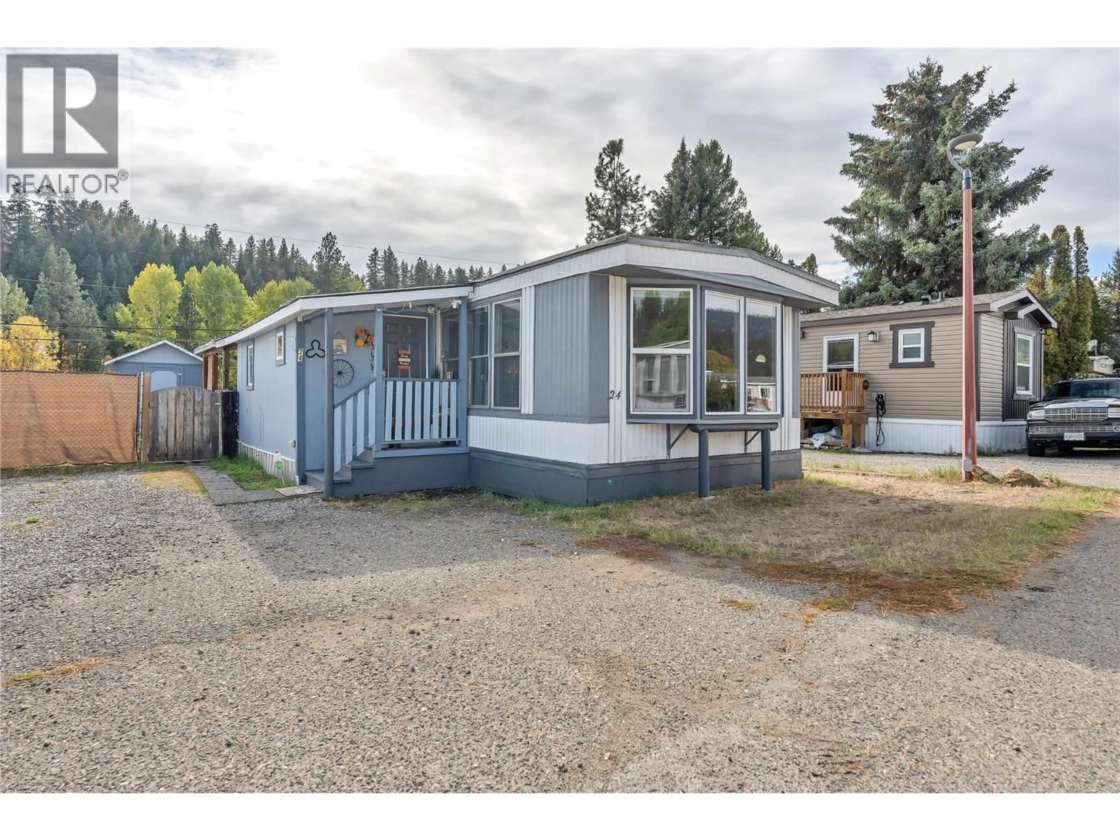 Home with vinyl exterior material, street for 24 - 473 CORINA AVENUE, Princeton British Columbia V0X1W0