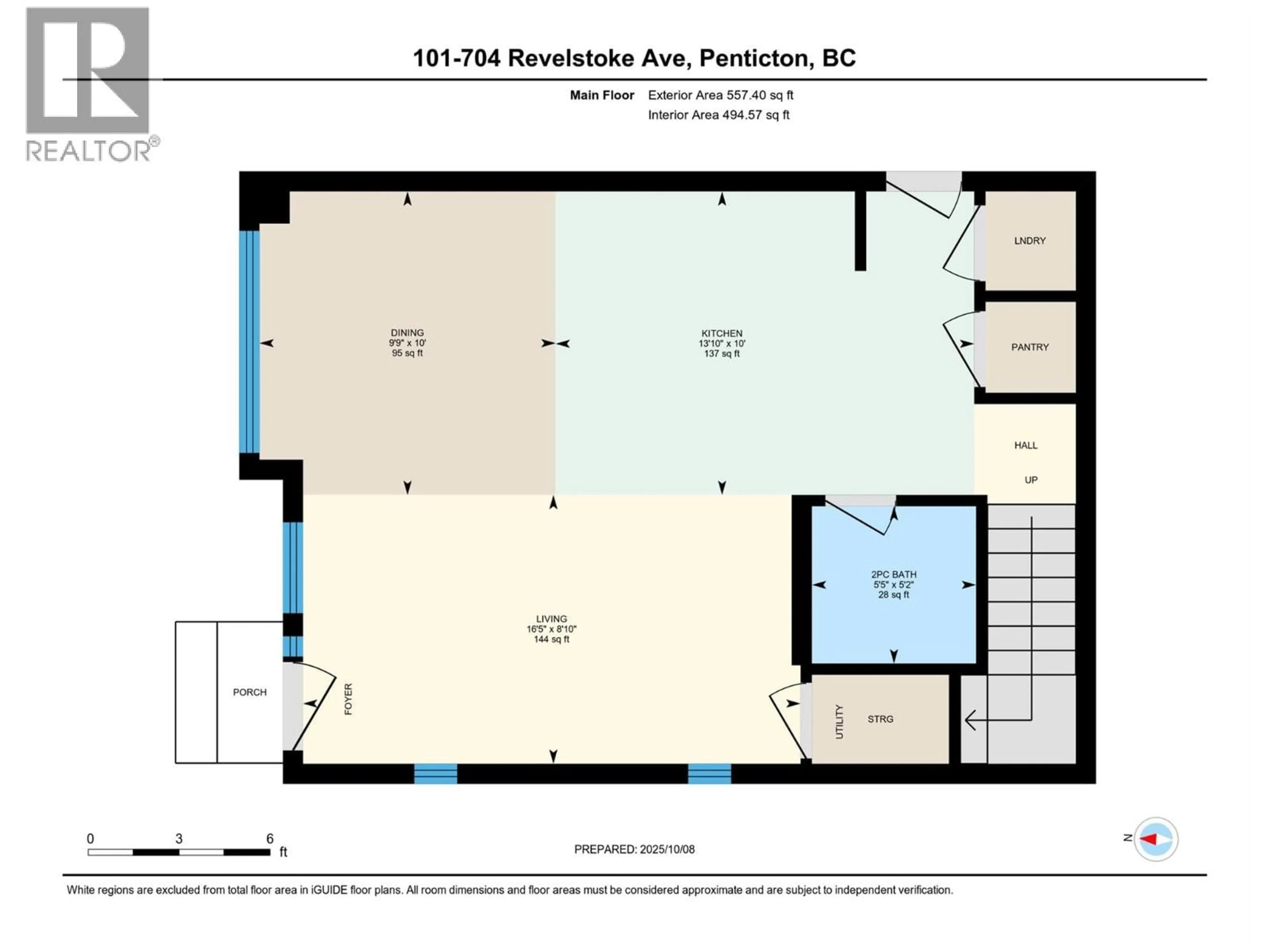 Floor plan for 101 - 704 REVELSTOKE AVENUE, Penticton British Columbia V2A2J2