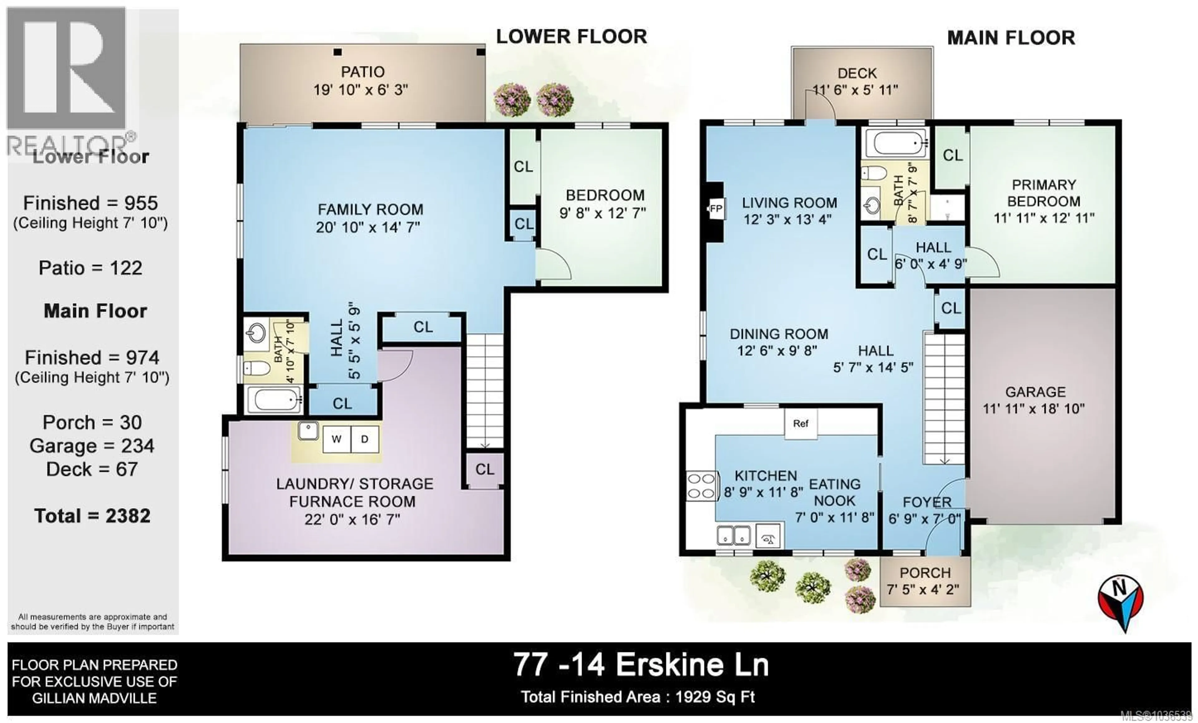 Floor plan for 77 - 14 ERSKINE LANE, View Royal British Columbia V8Z7J7